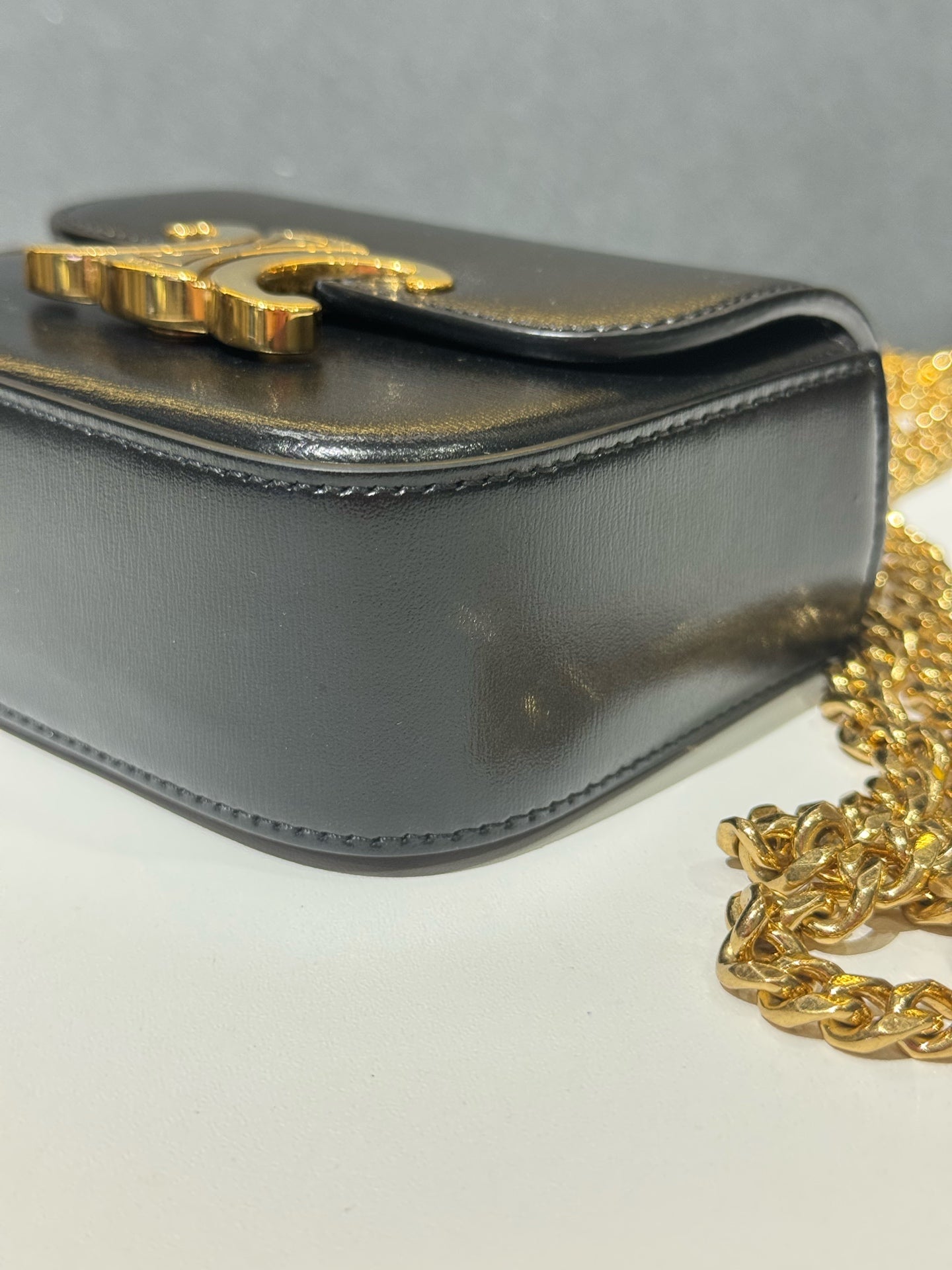 Celine - Claude - Smooth calfskin leather - Black - (mini)