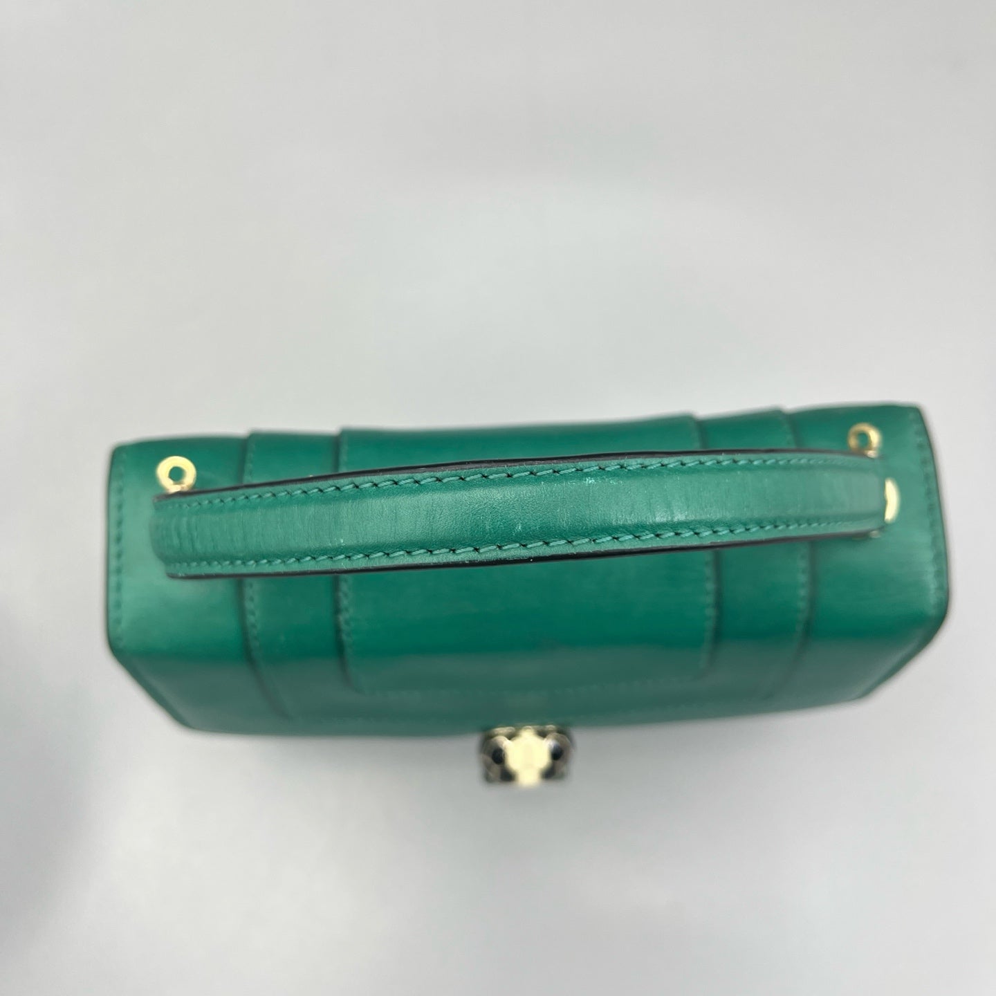 Bvlgari - Serpenti Forever Accordion Bag - Calfskin leather - Green - (Small)