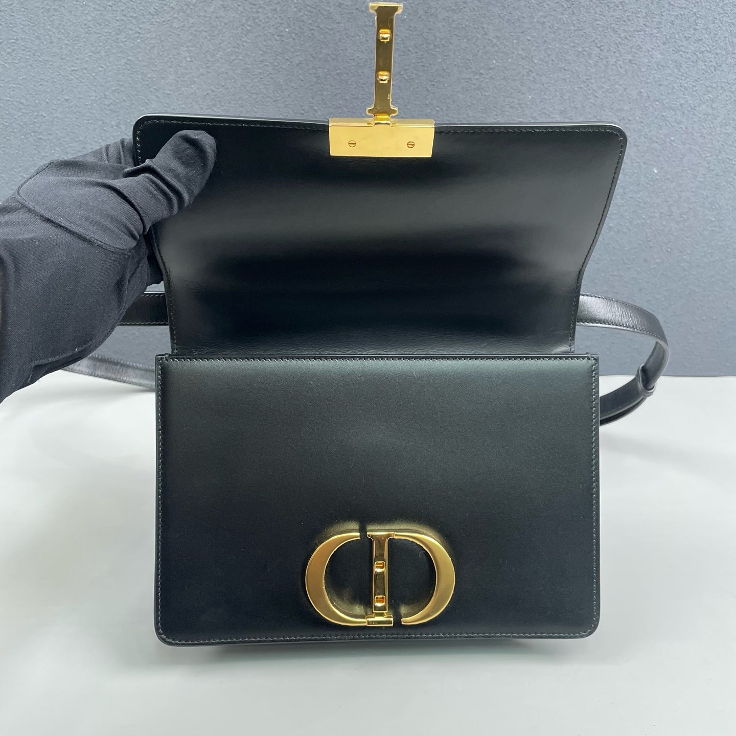 Dior - 30 Montaigne - Leather - Black - (Small)