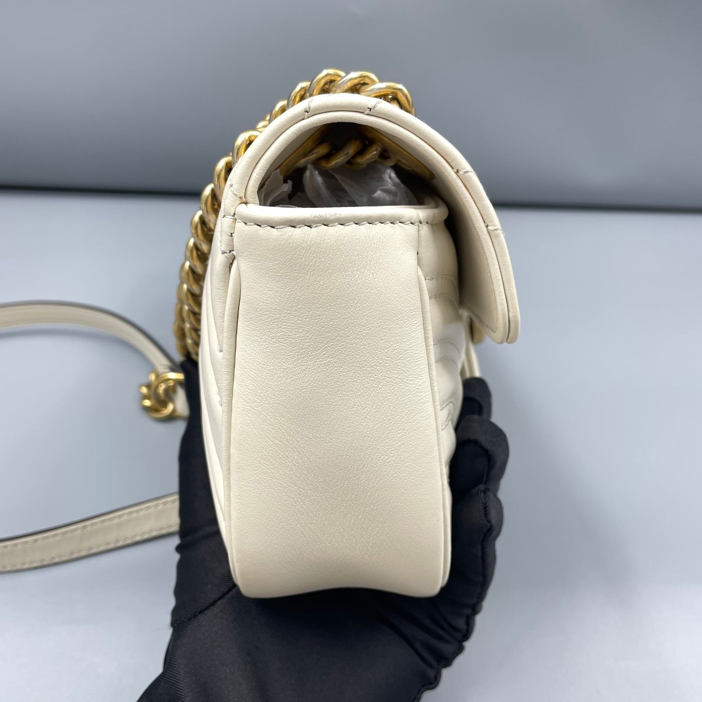 Gucci - GG Marmont Matelasse Mini Bag - Calfskin leather - White - (mini)