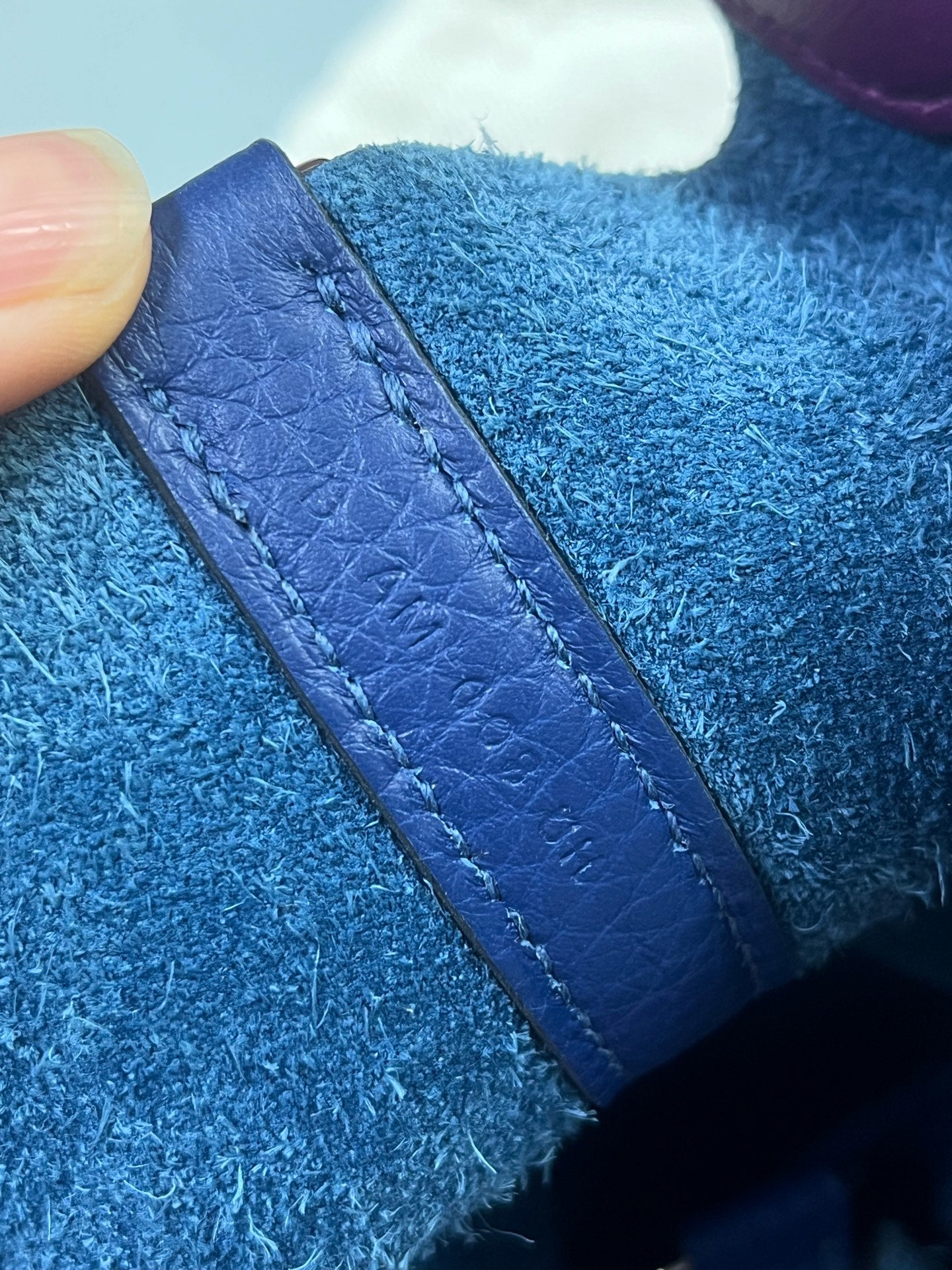 Hermès - Picotin Lock 18 - Taurillon Clemence leather - Deep Blue with Anemone Purple accents - (mini)