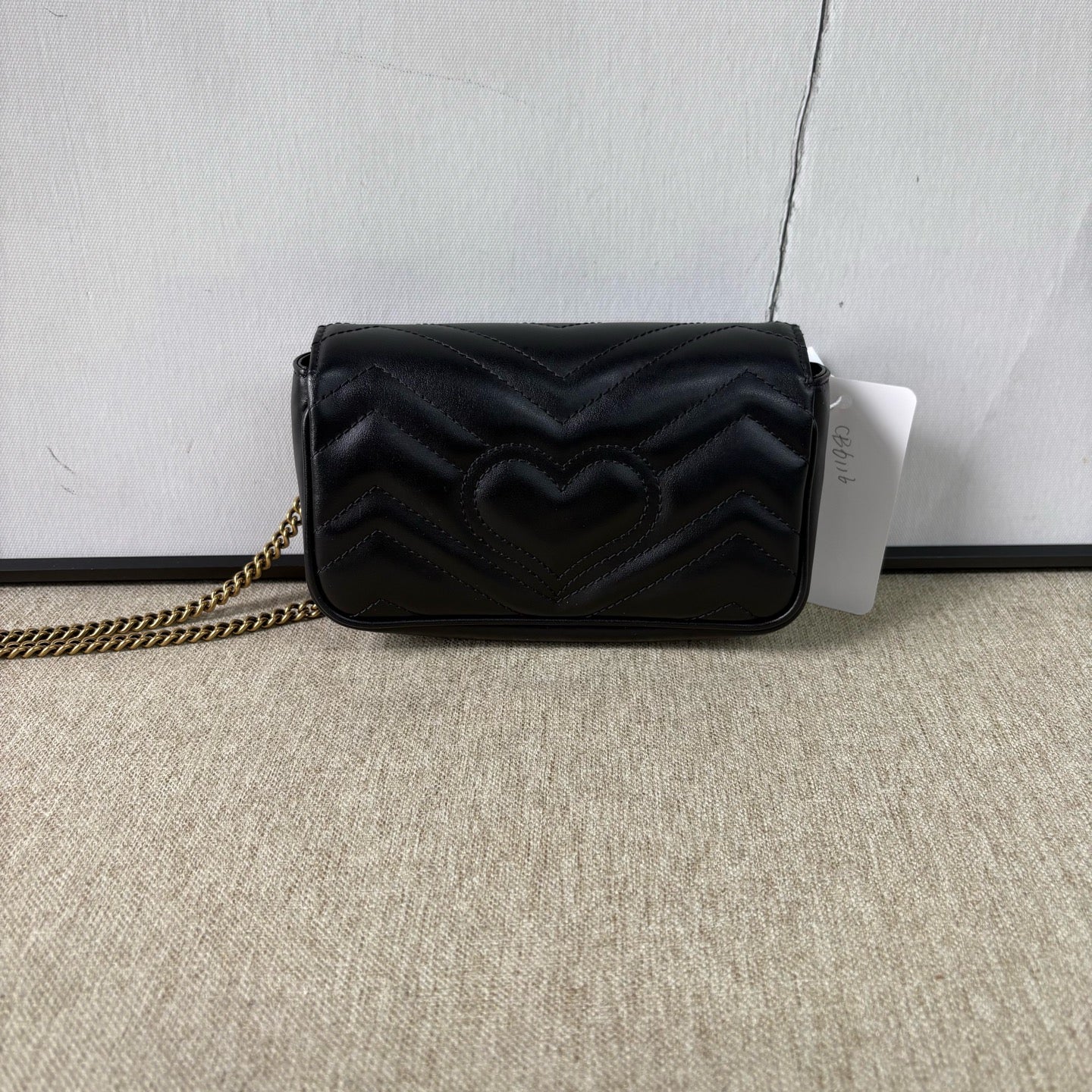 Gucci - GG Marmont Mini - Leather - Black - (mini)