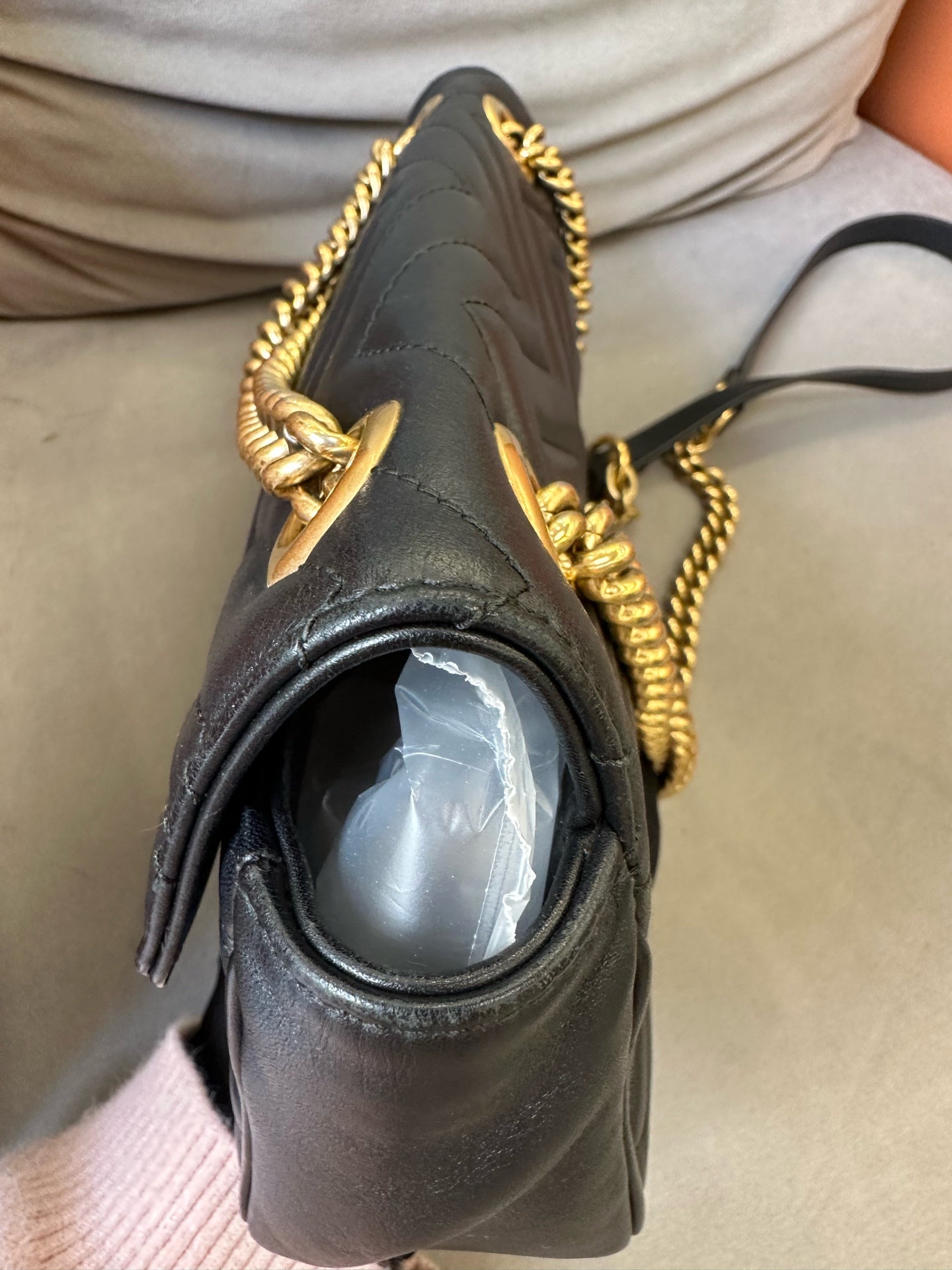 Gucci - GG Marmont Matelassé Shoulder Bag 26 - Leather - Black - (Medium)