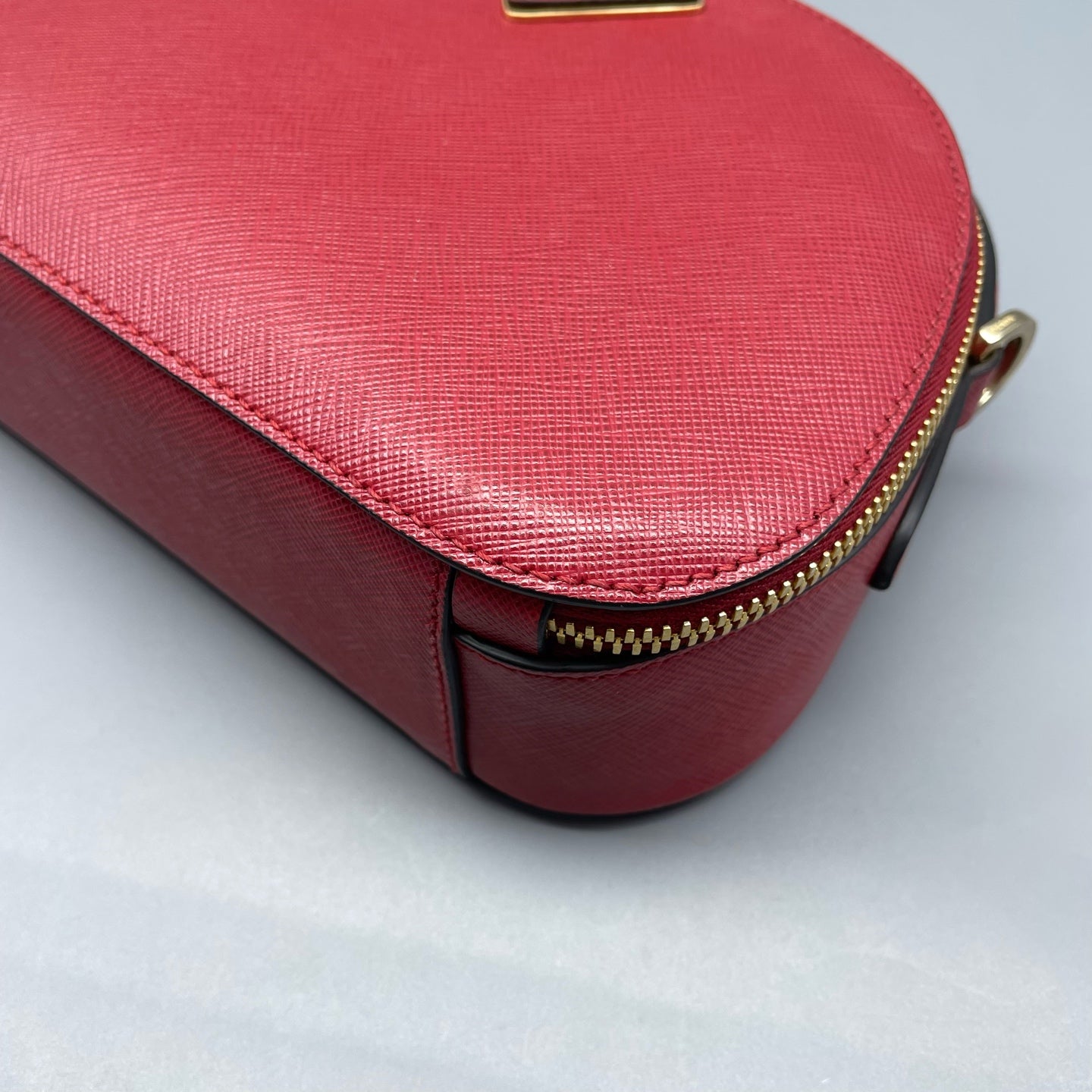 Prada - Odette Half-Moon Bag - Saffiano leather - Red - (mini)