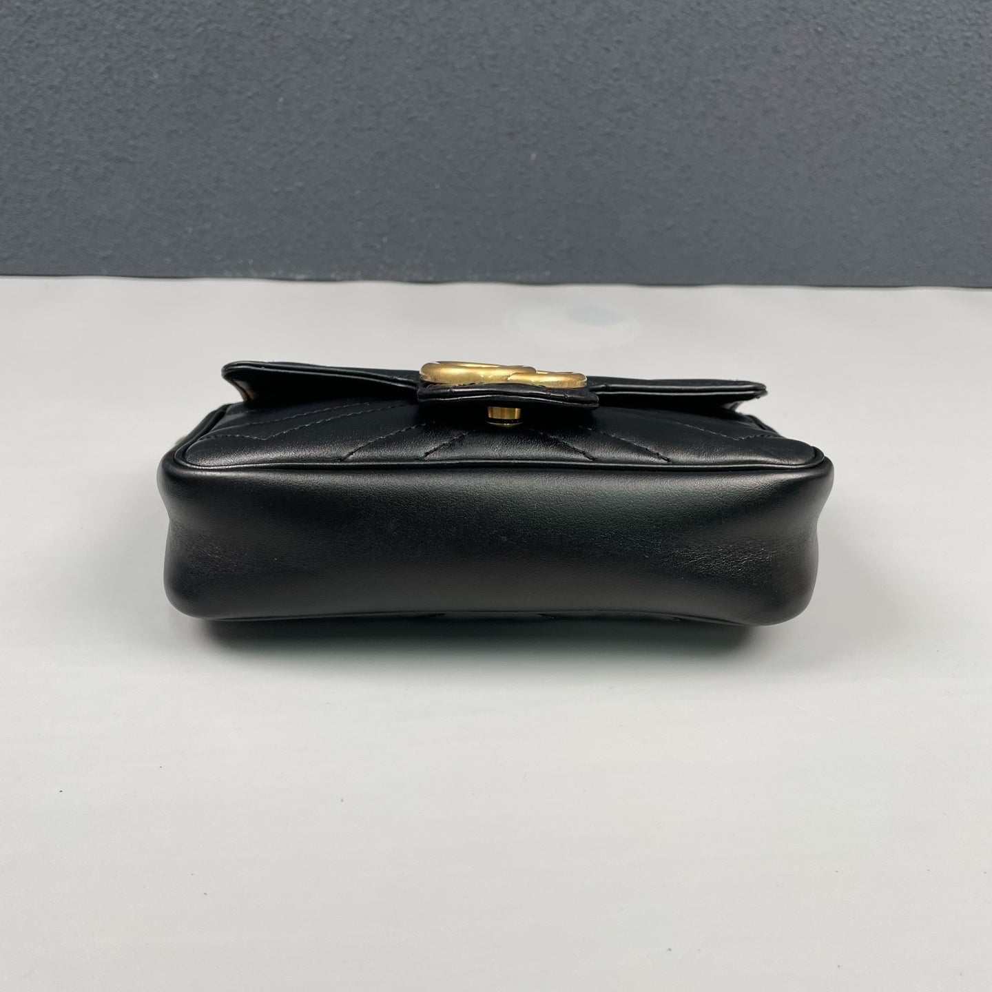 Gucci - GG Marmont Mini Chain Bag - Leather - Black - (mini)
