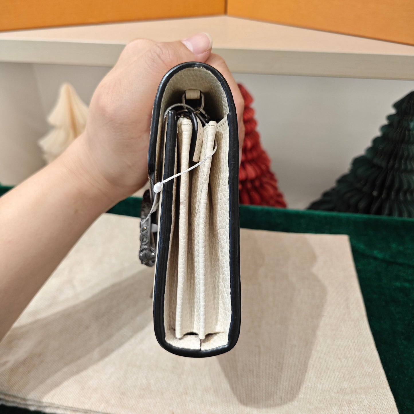 Gucci - Dionysus Wallet on Chain (WOC) - Grained leather - Off-white - (mini)