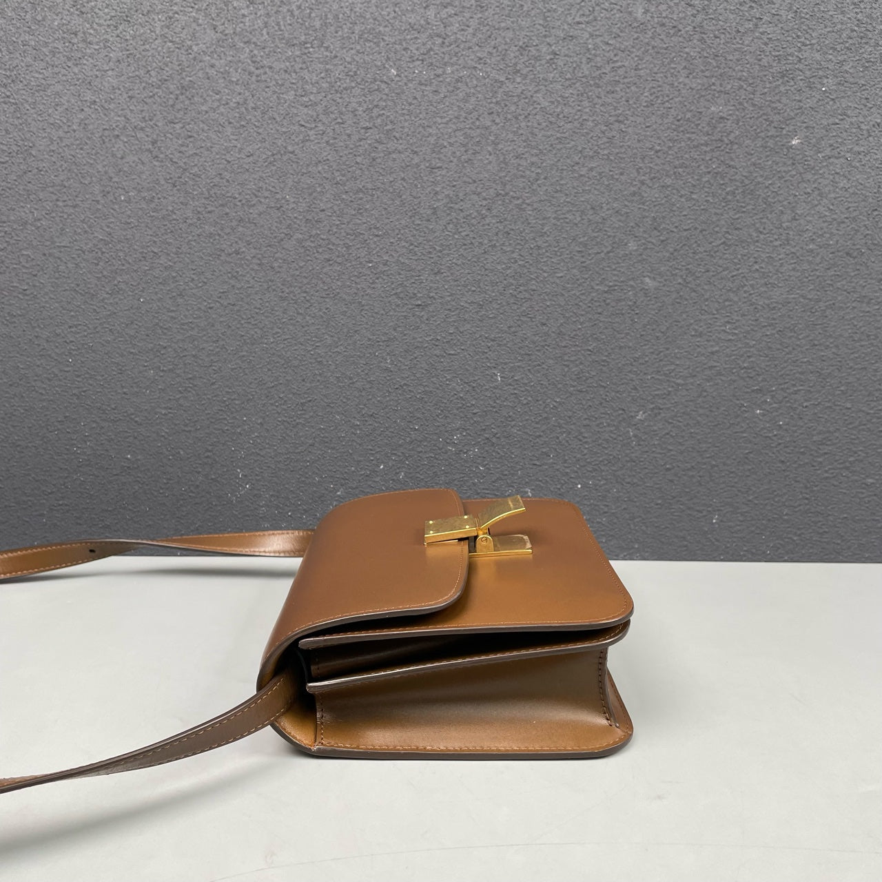Celine - Classic Box Bag - Leather - Brown - (small)
