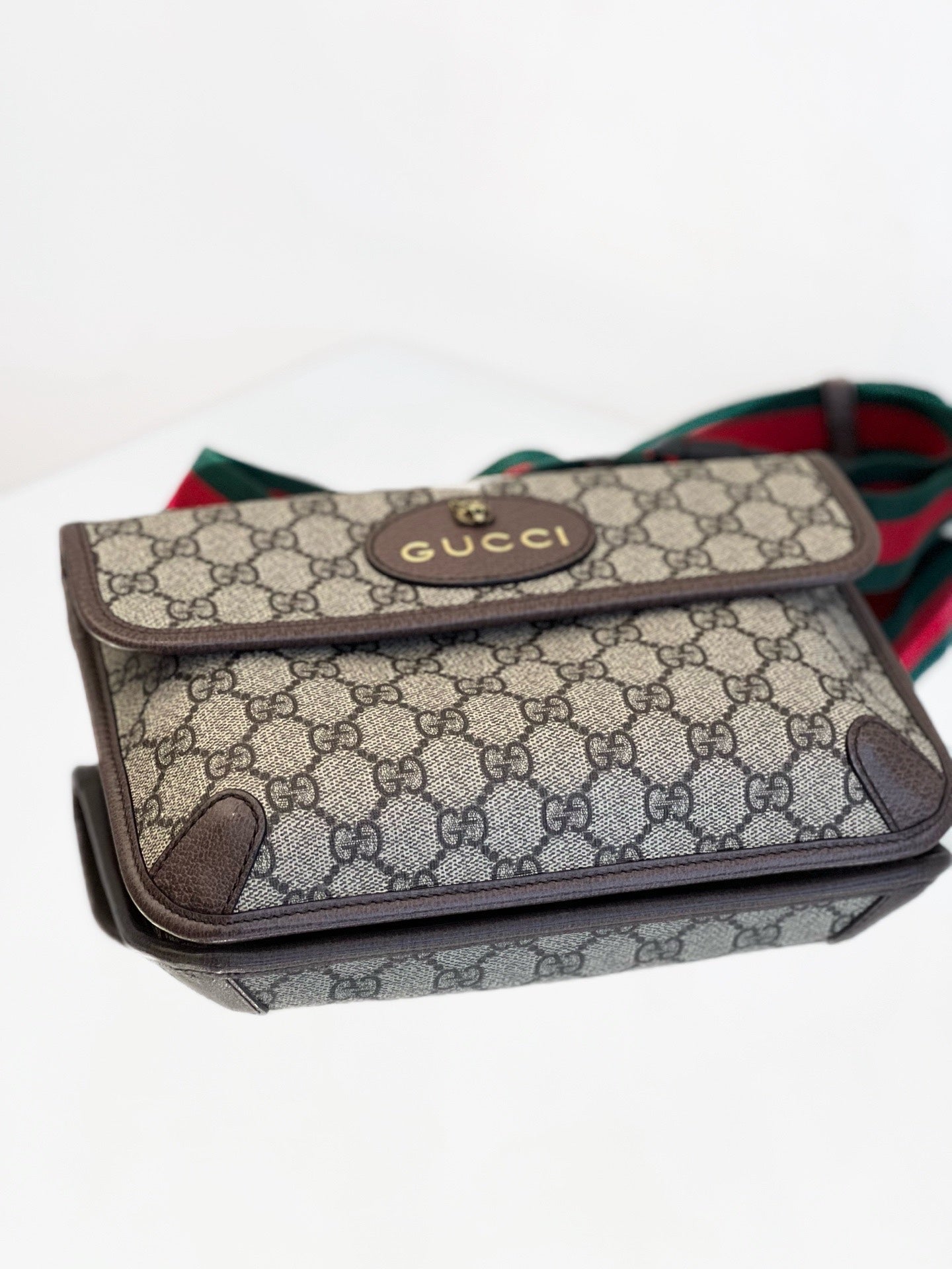 Gucci - Ophidia GG Supreme Tiger Head Belt Bag - Coated canvas with leather trim - Beige - (Small)
