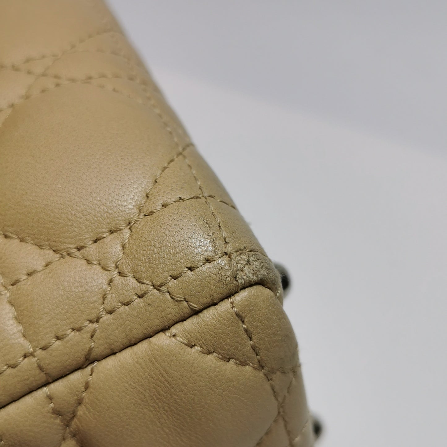 Dior - Lady Dior Tote - Lambskin leather - Beige - (Large)