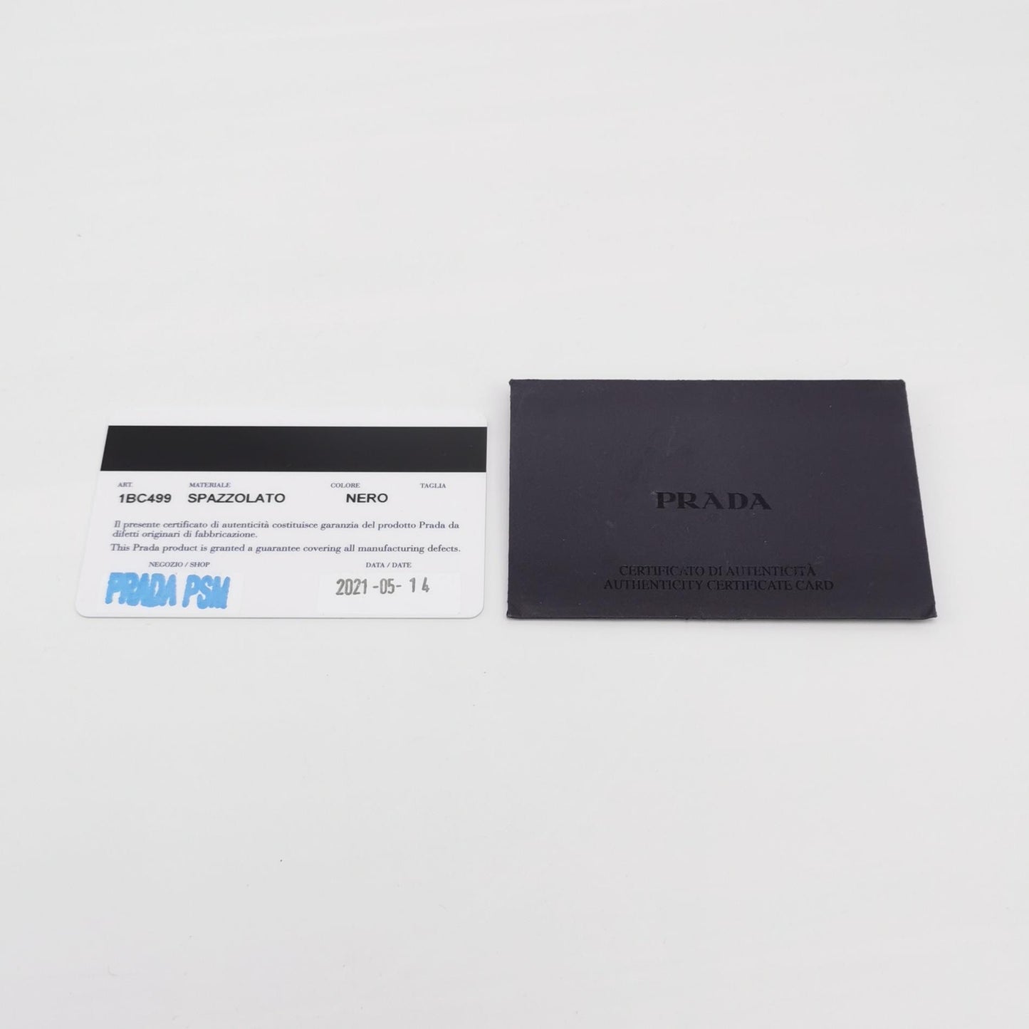 Prada - Cleo Shoulder Bag - Brushed leather - Black - (small)