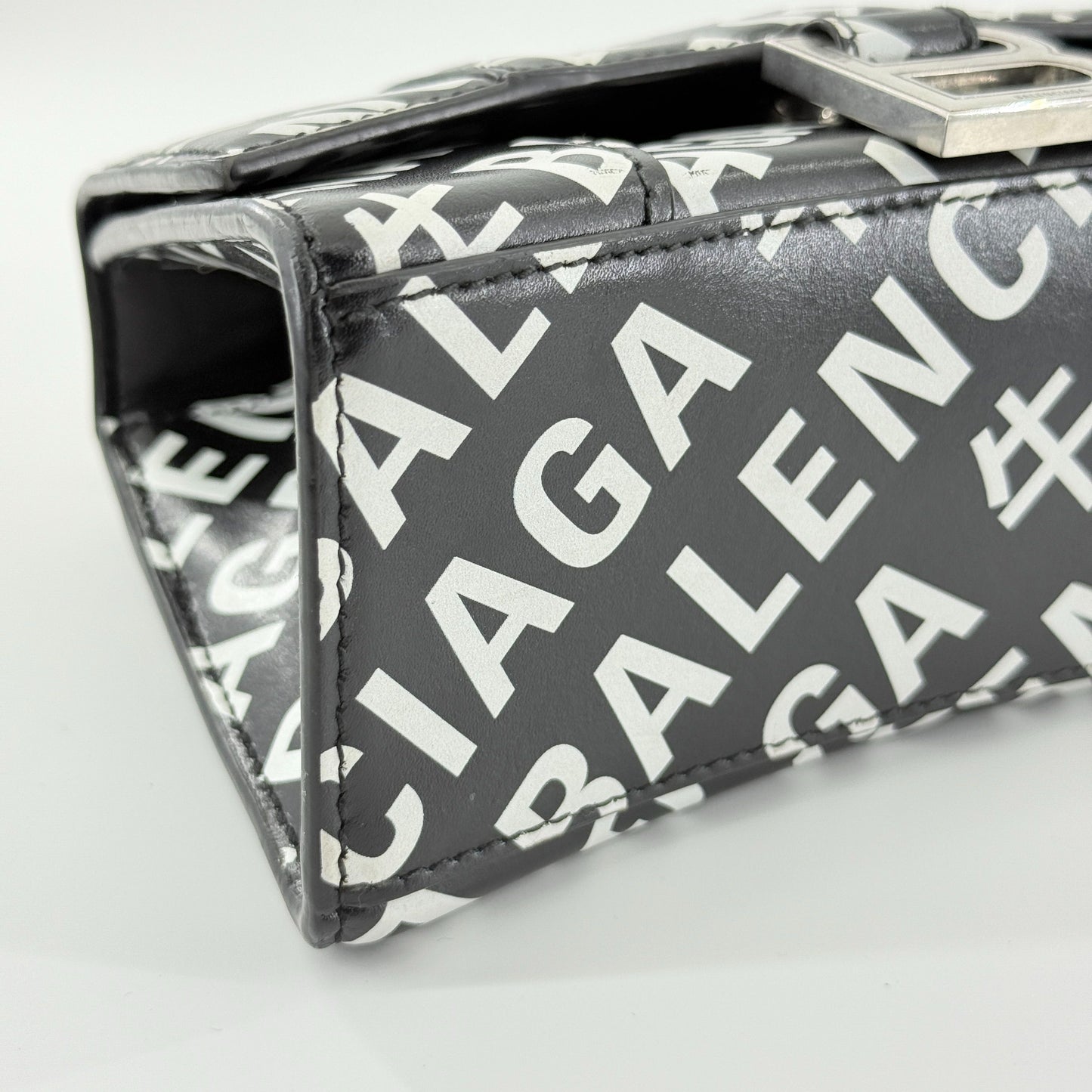 Balenciaga - Hourglass XS Year of the Ox Limited Edition - Leather - Black and White - (mini)