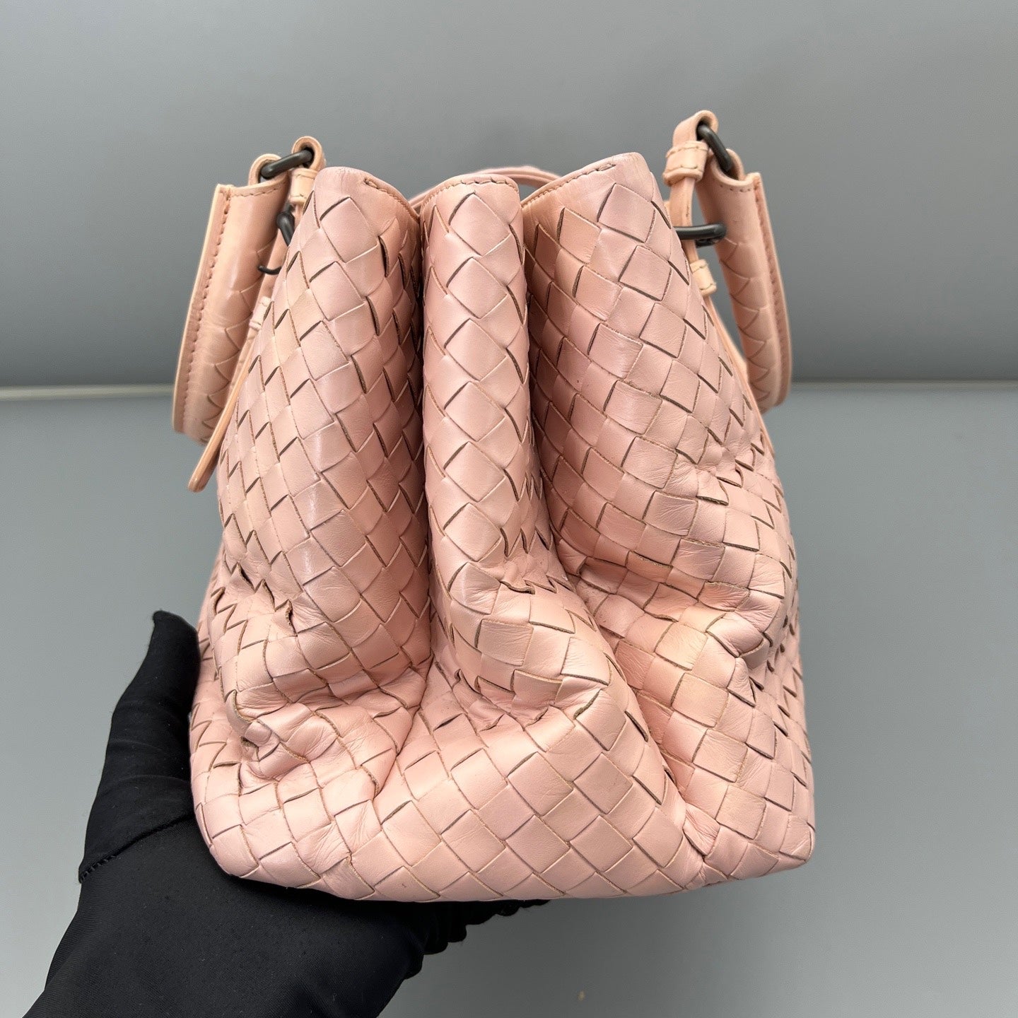 Bottega Veneta - Roma - Woven Intrecciato leather - Pink - (medium)