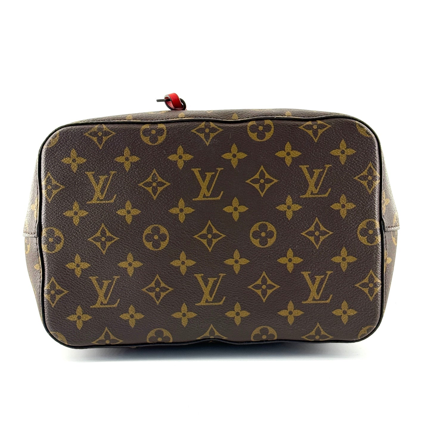 Louis Vuitton - NeoNoe MM - Monogram coated canvas with leather trim - Brown and Red - (medium)
