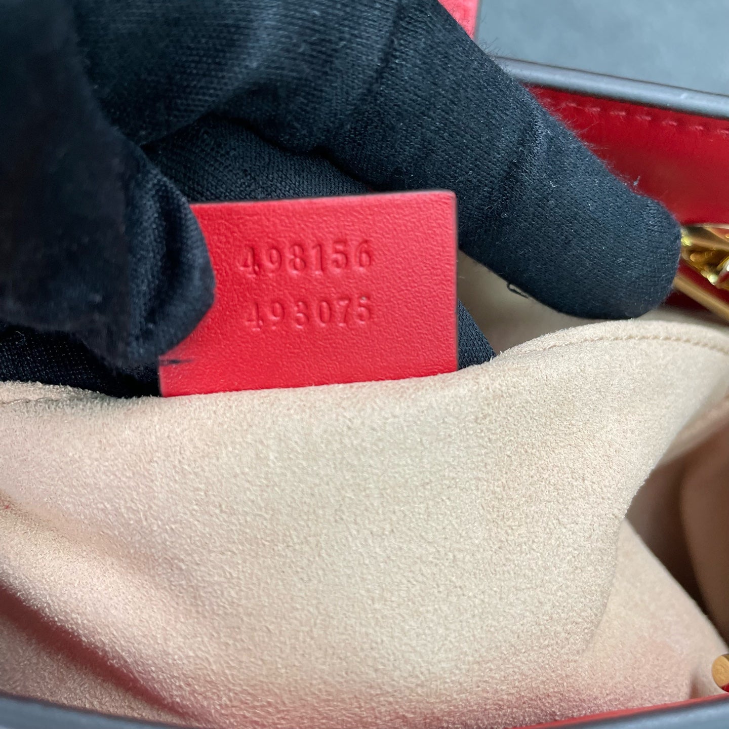 Gucci - Padlock Tote Bag (Apple Print) - GG Supreme canvas with leather trim - Multicolour (Beige/Ebony with Red trim) - (Small)