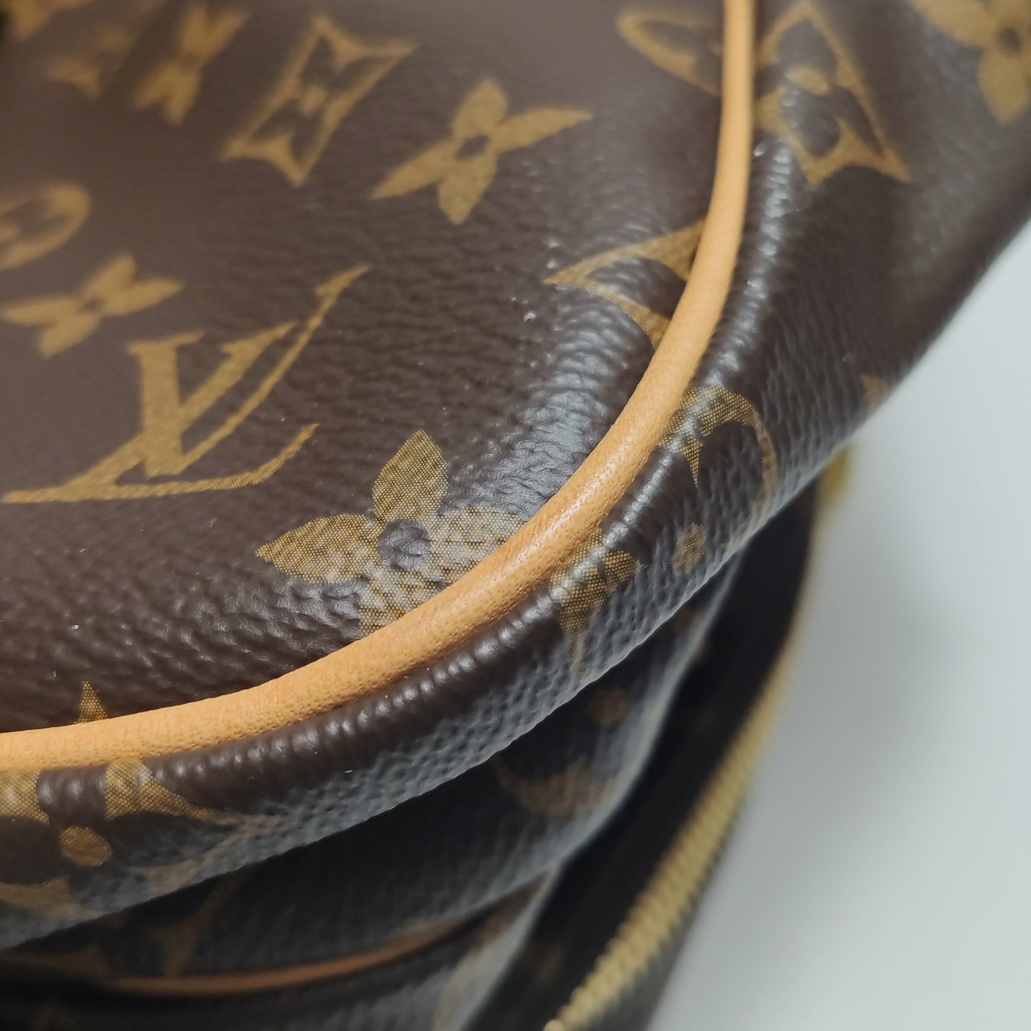 Louis Vuitton - Hunting Bag M41140 - Monogram canvas with cowhide leather trim - Brown - (Large)