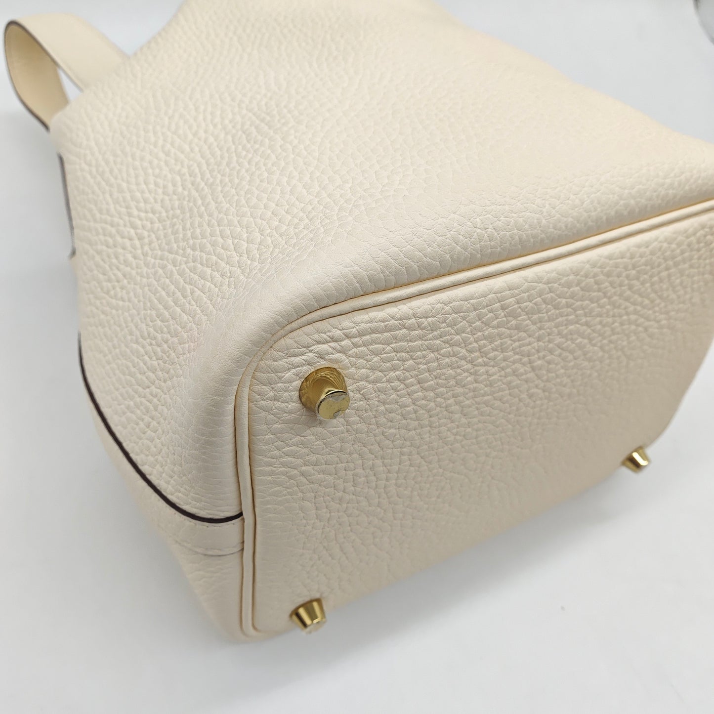 Hermès - Picotin Lock 18 - Togo leather - Creamy White with Gold-Tone Hardware - (mini)