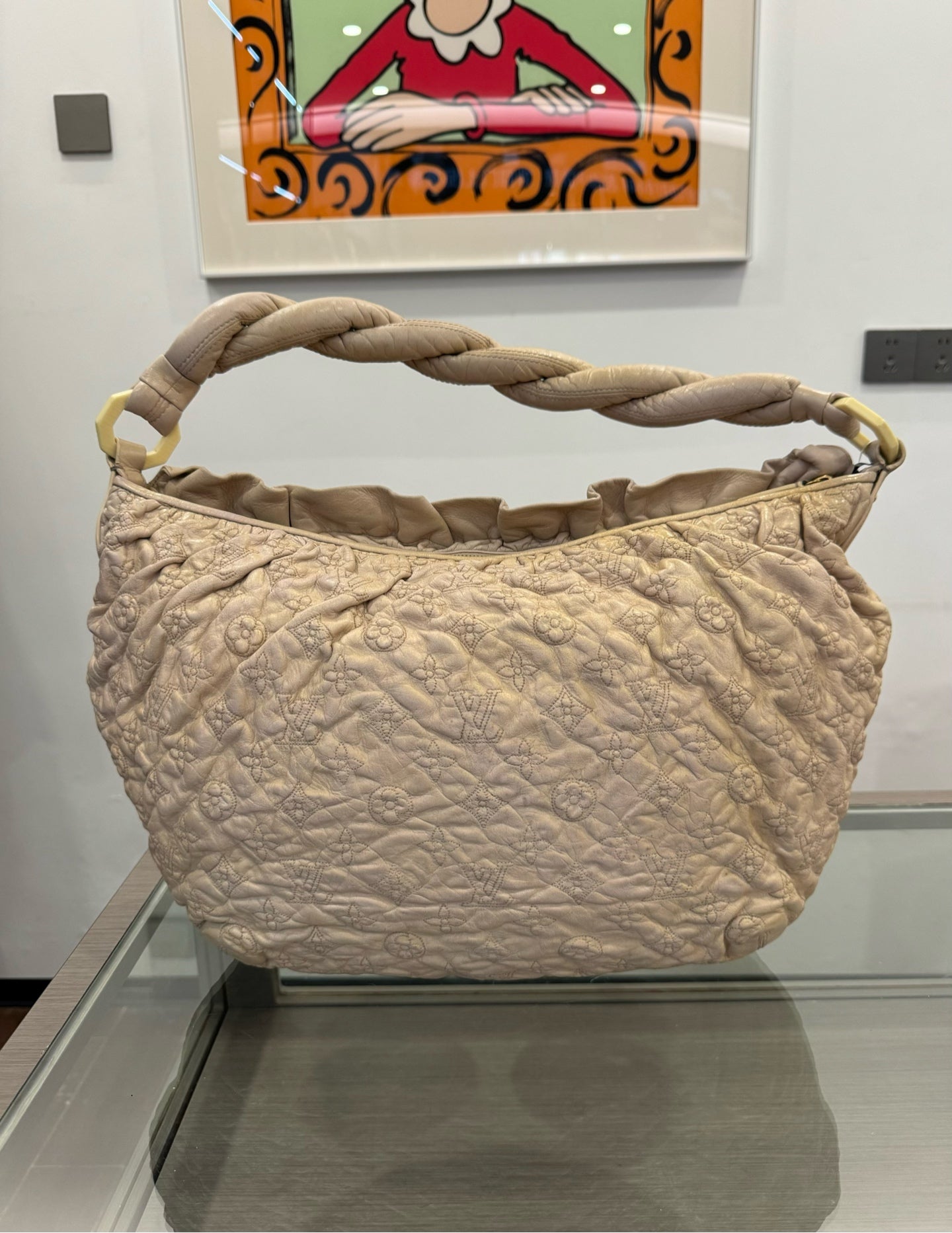 Louis Vuitton - Olympe Nimbus - Leather - Beige - (large)
