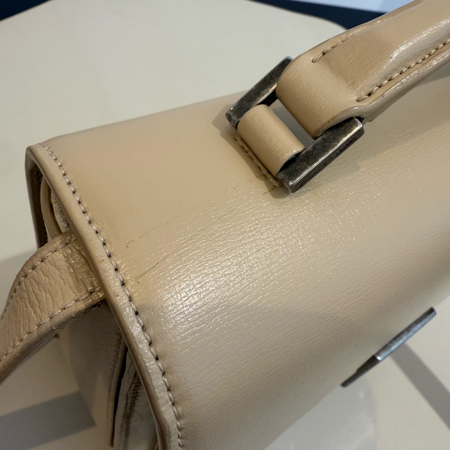 Saint Laurent - Bellechasse - Leather - Beige - (small)