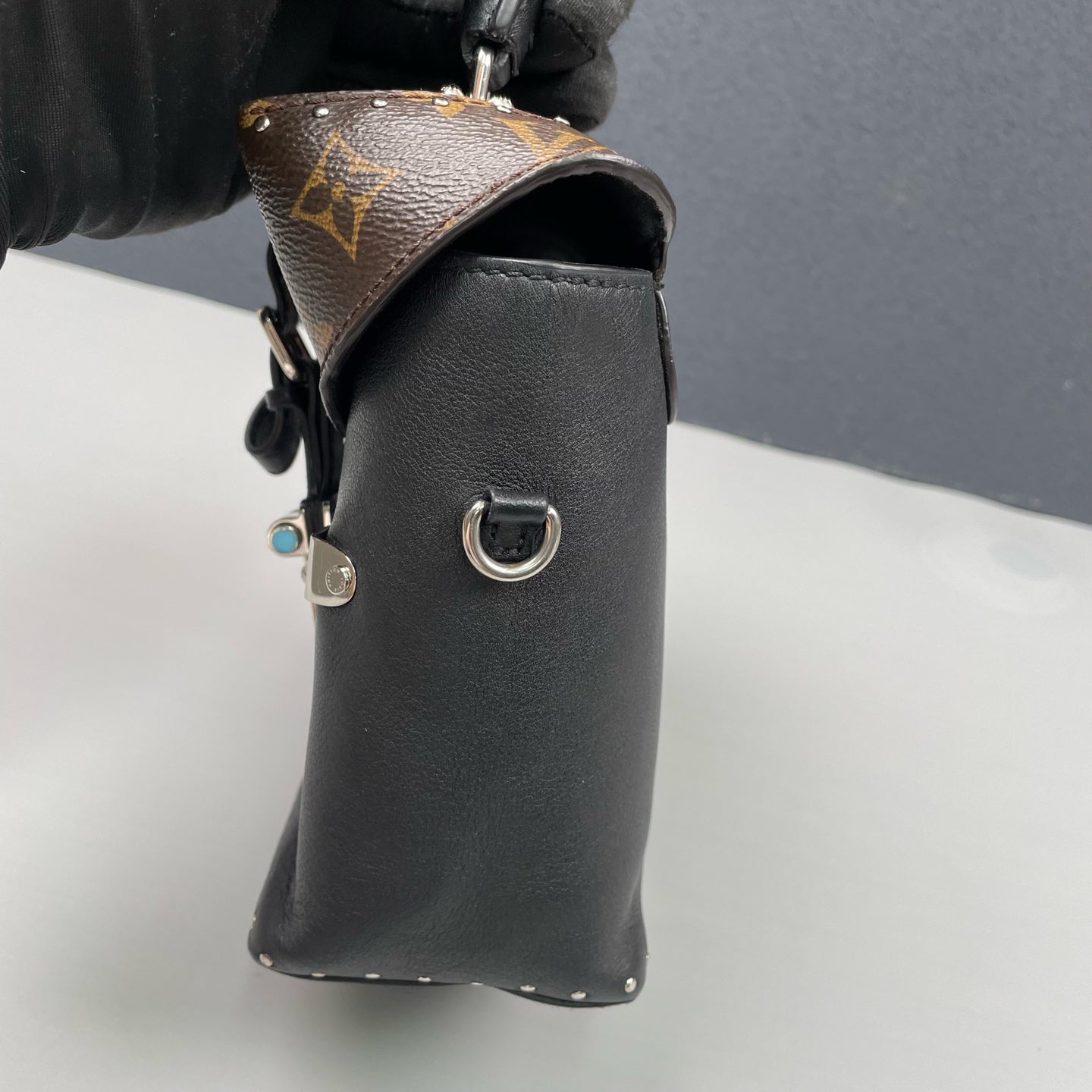 Louis Vuitton - Camera Box Bag - Monogram coated canvas and grained leather - Brown and Black with Silver-Tone Hardware - (mini)