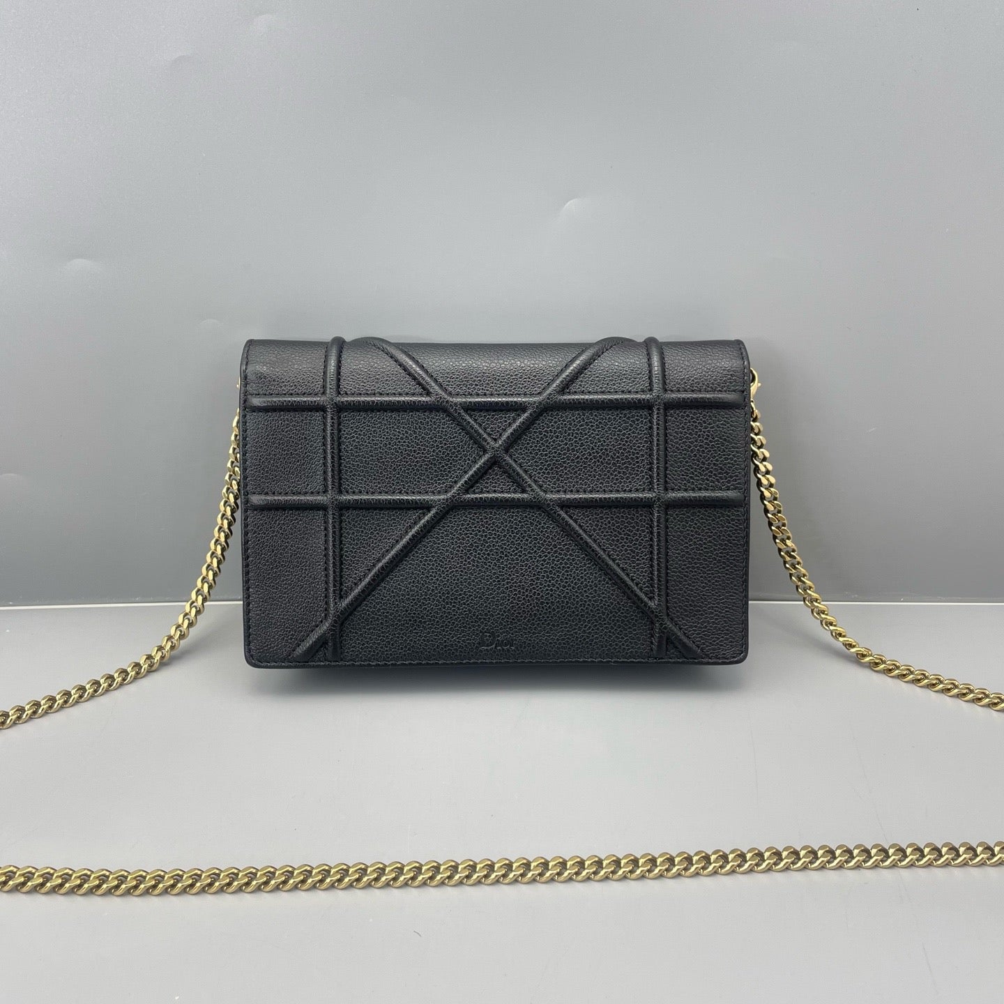 Dior - Diorama Shield WOC - Grained leather - Black - (mini)