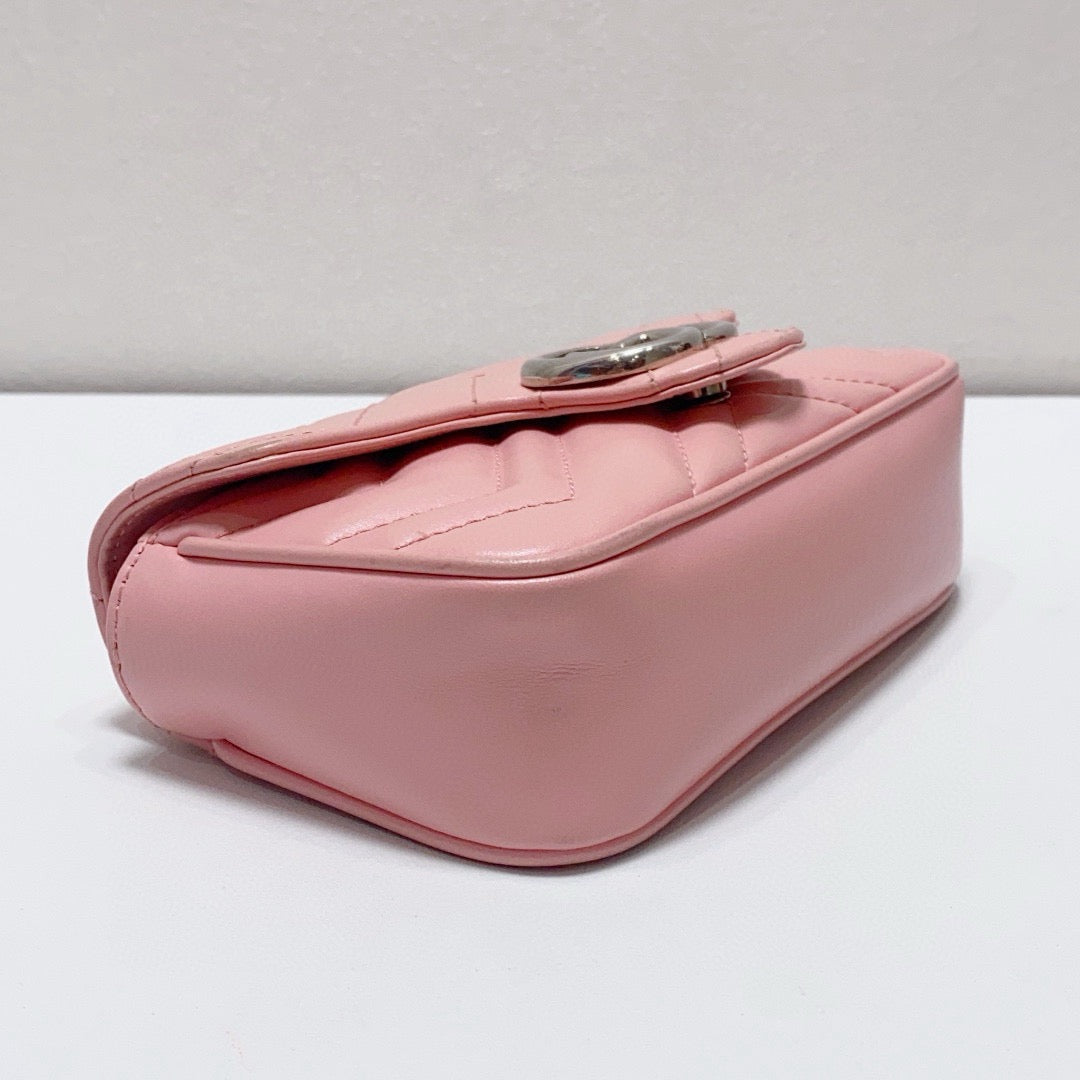 Gucci - Marmont Mini - Leather - Pink - (mini)