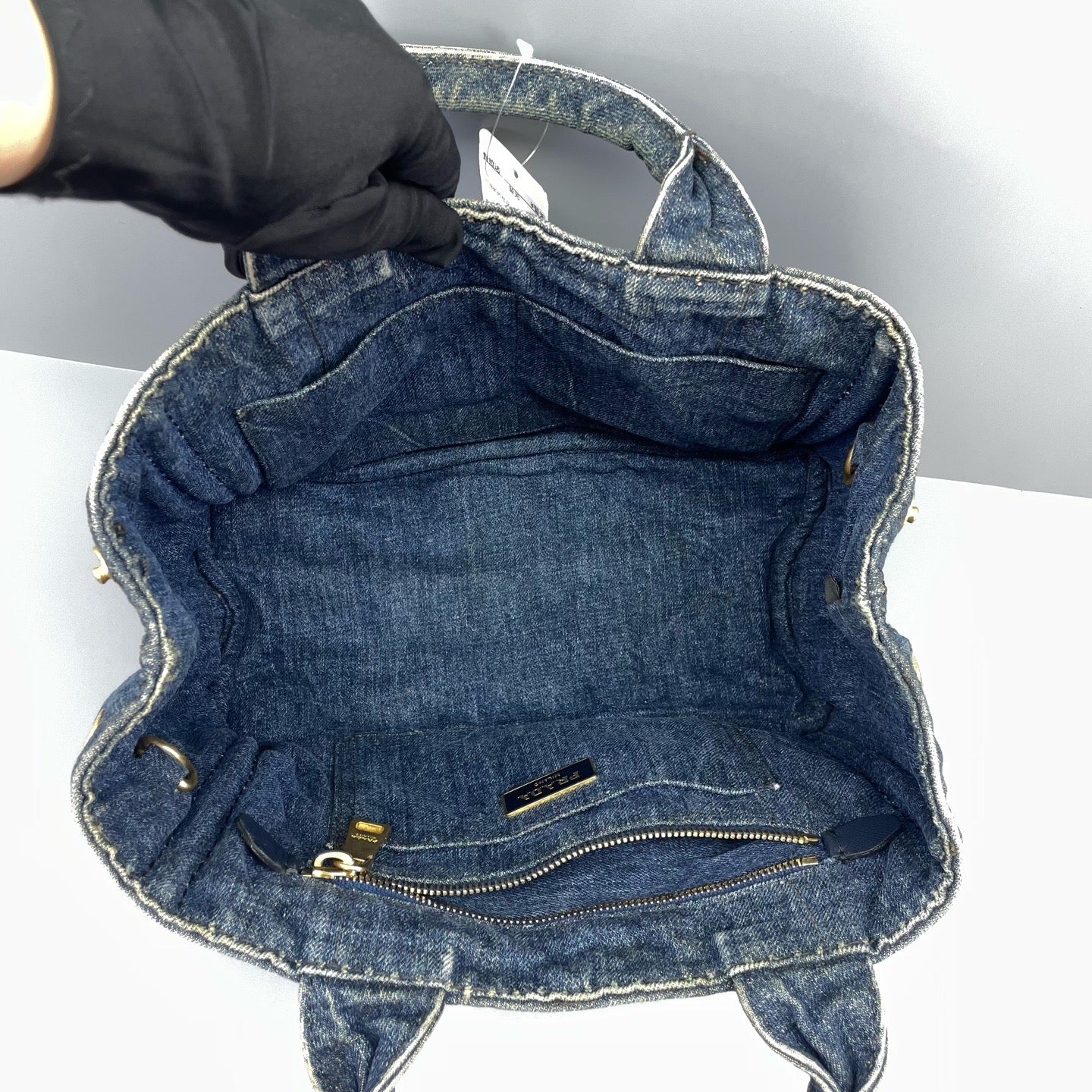 Prada - Denim Tote - Denim - Blue - (medium)