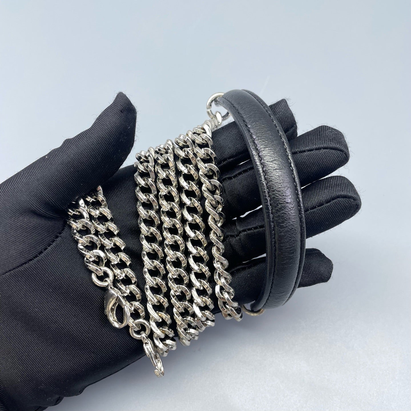 Dior - Diorama Chain Bag - Lambskin leather - Black with Silver-Tone Hardware - (mini)