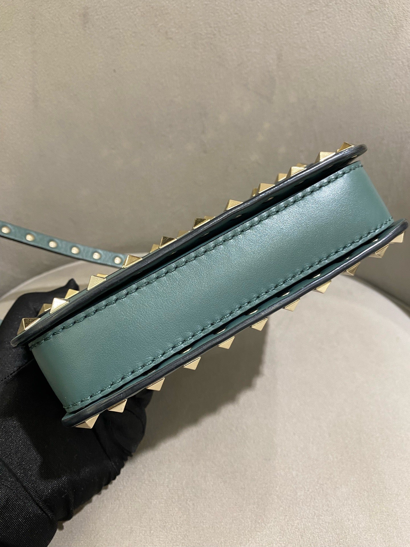 Valentino - Rockstud Mini Crossbody Bag - Leather - Sky Blue - (mini)