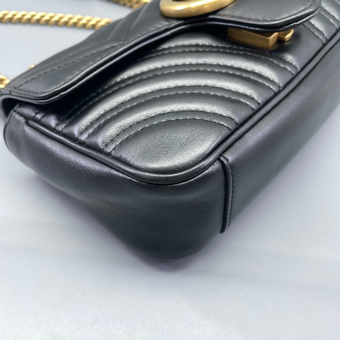 Gucci - GG Marmont Matelasse Mini Bag - Leather - Black - (mini)