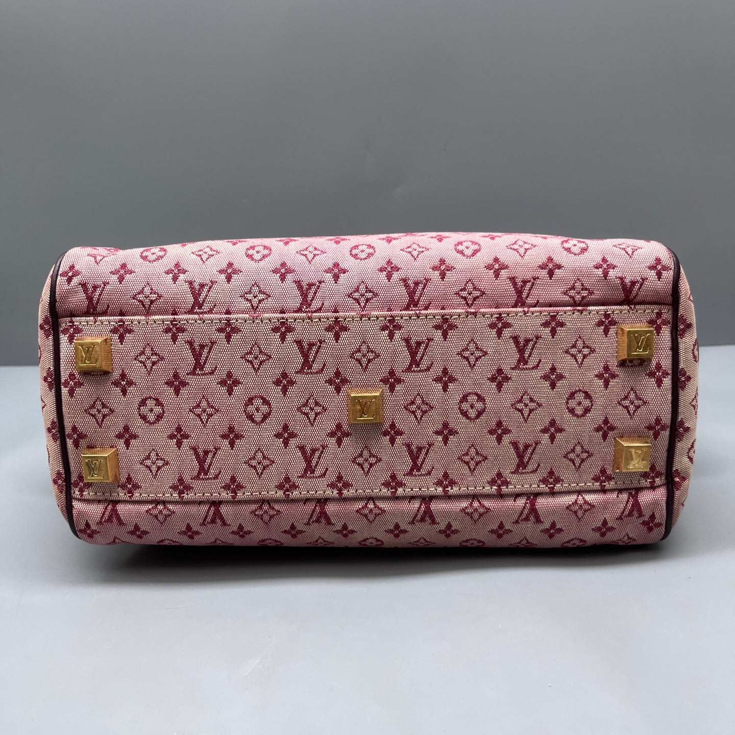 Louis Vuitton - Monogram Denim Boston Handbag - Denim canvas with leather trim - Multicolour - (small)