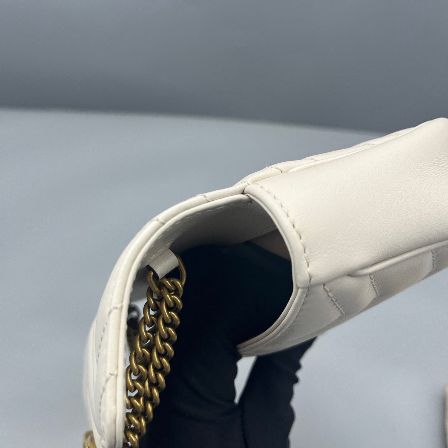Gucci - Marmont Super Mini Bag - Leather - White - (mini)