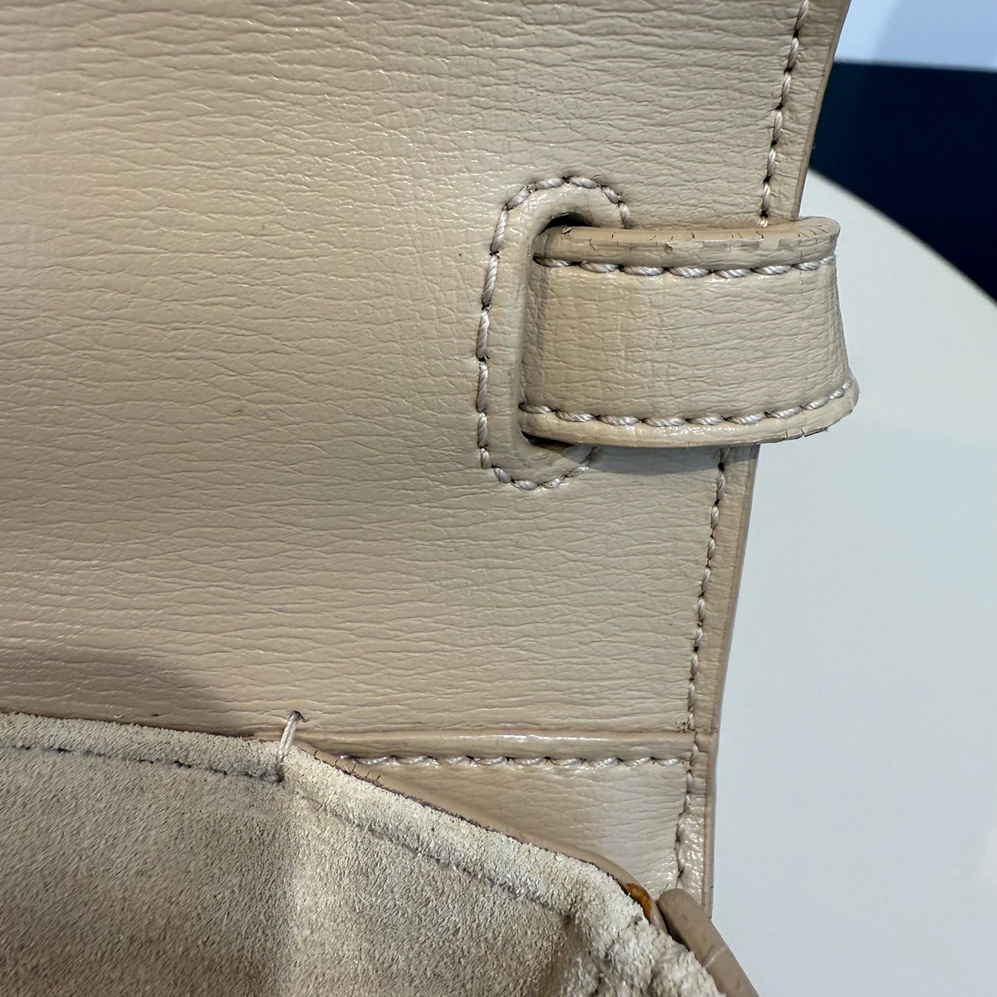 Saint Laurent - Bellechasse - Leather - Beige - (small)