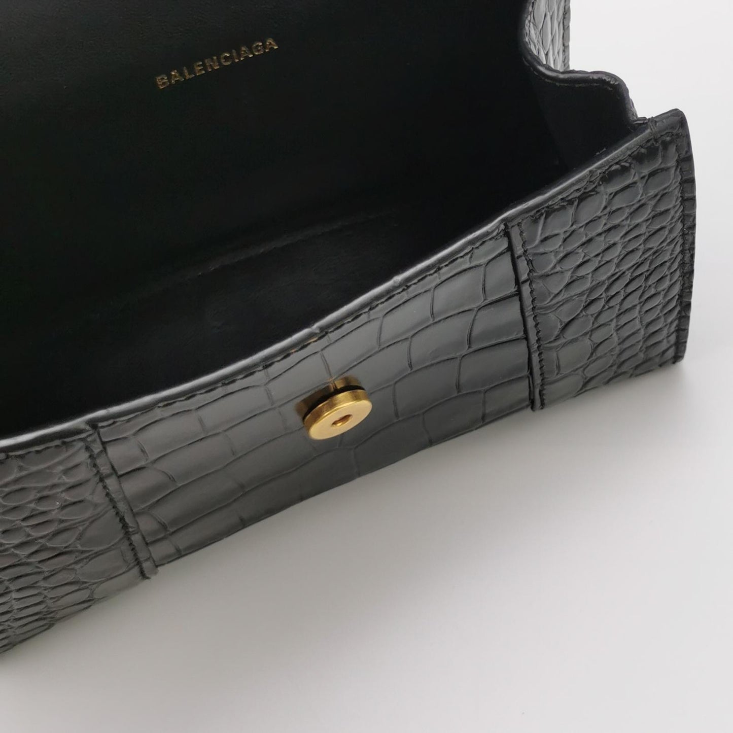 Balenciaga - HOURGLASS - Leather - Black - (Mini)