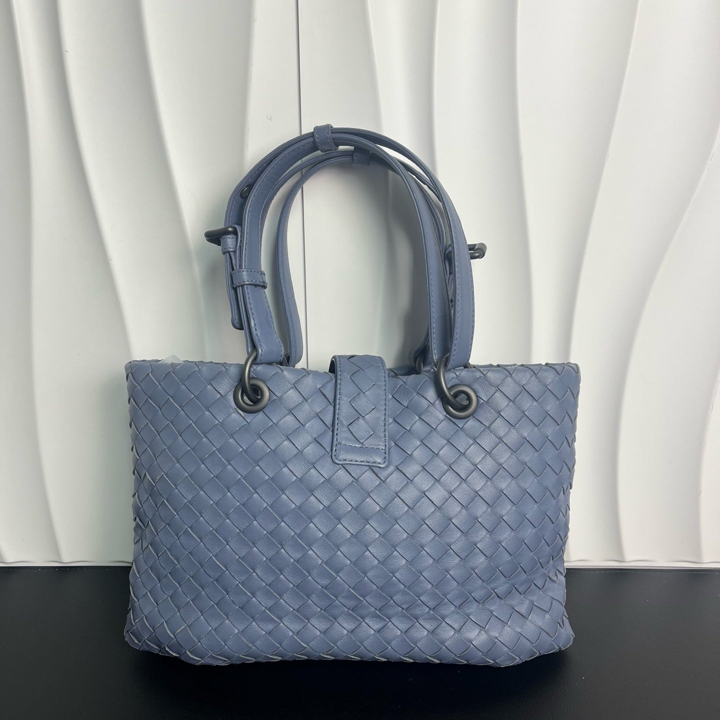 Bottega Veneta - Roma Tote - Lambskin leather - Blue - (medium)