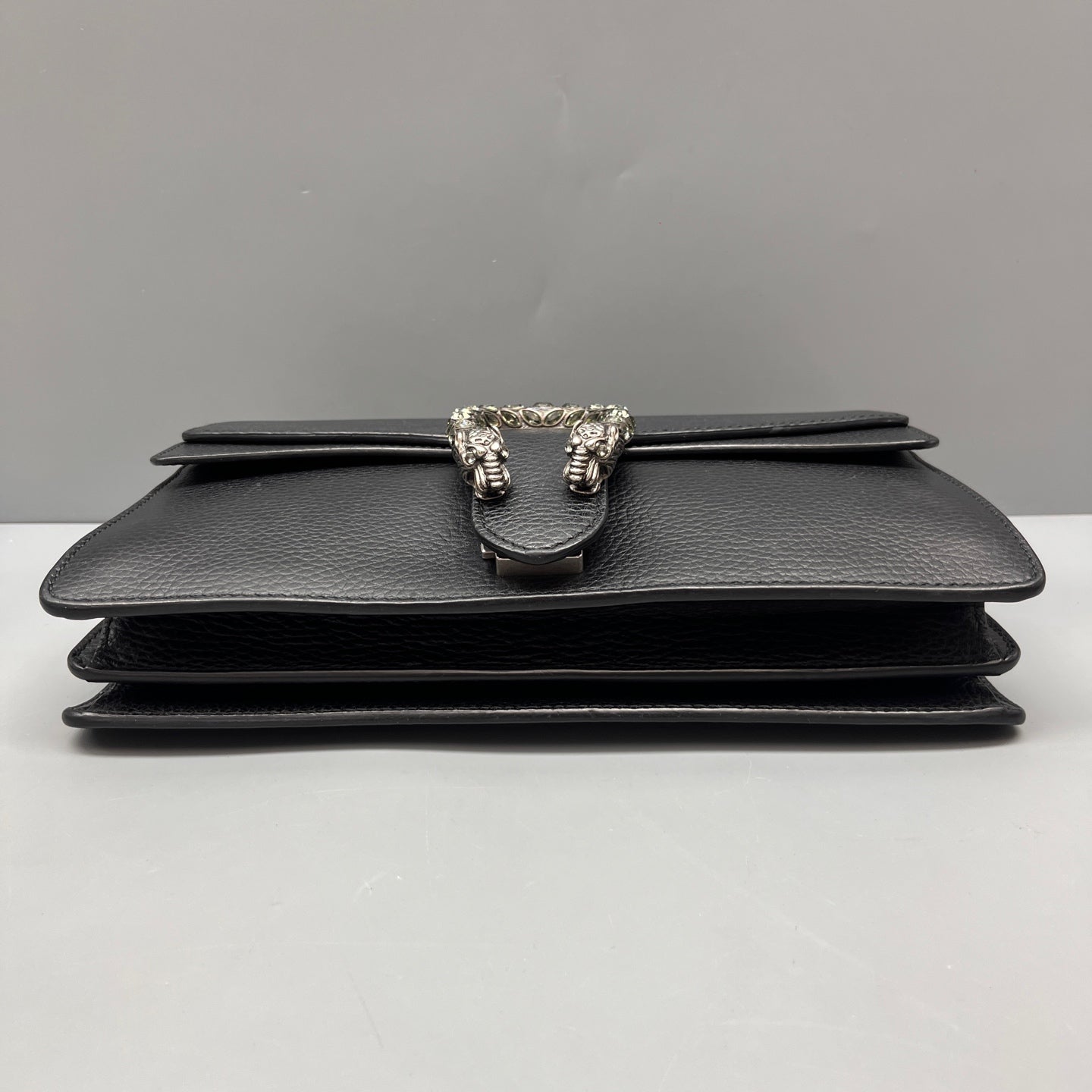 Gucci - Dionysus Shoulder Bag - Pebbled leather - Black - (medium)