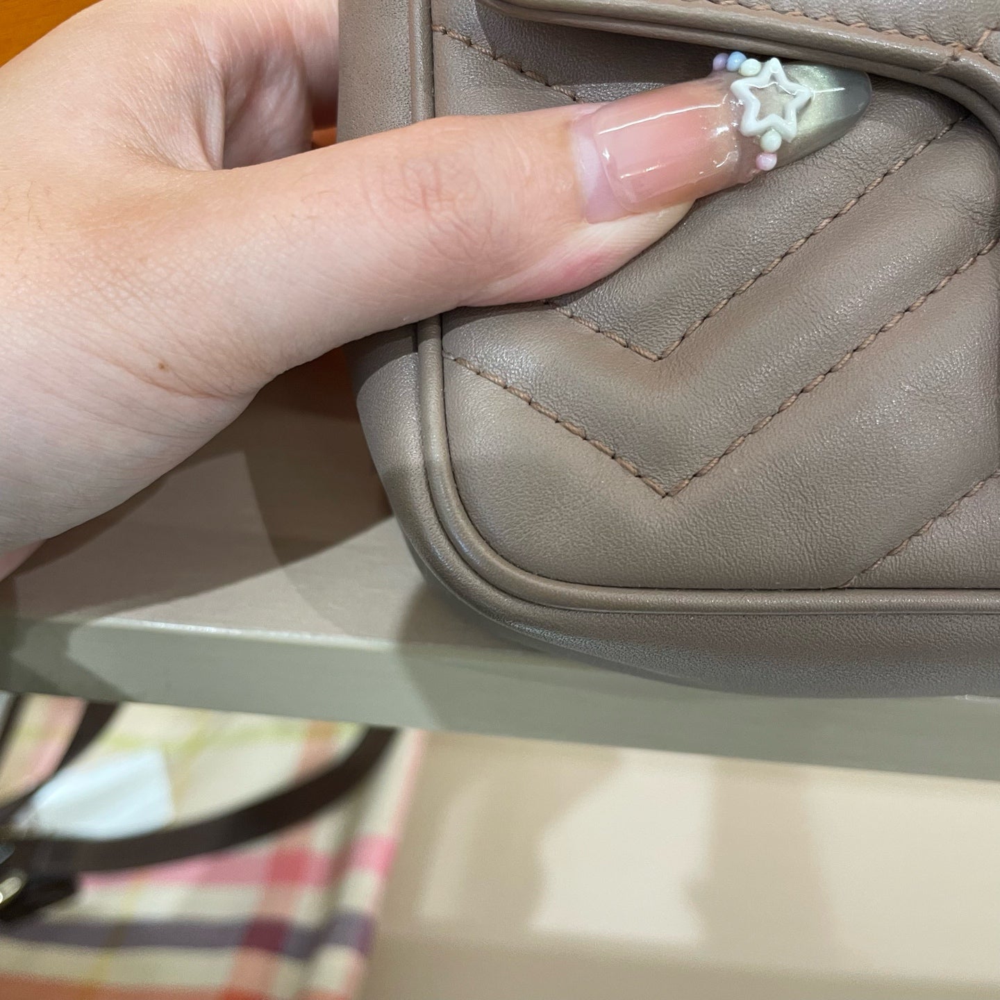 Gucci - GG Marmont Super Mini Shoulder Bag - Calfskin leather - Beige - (mini)