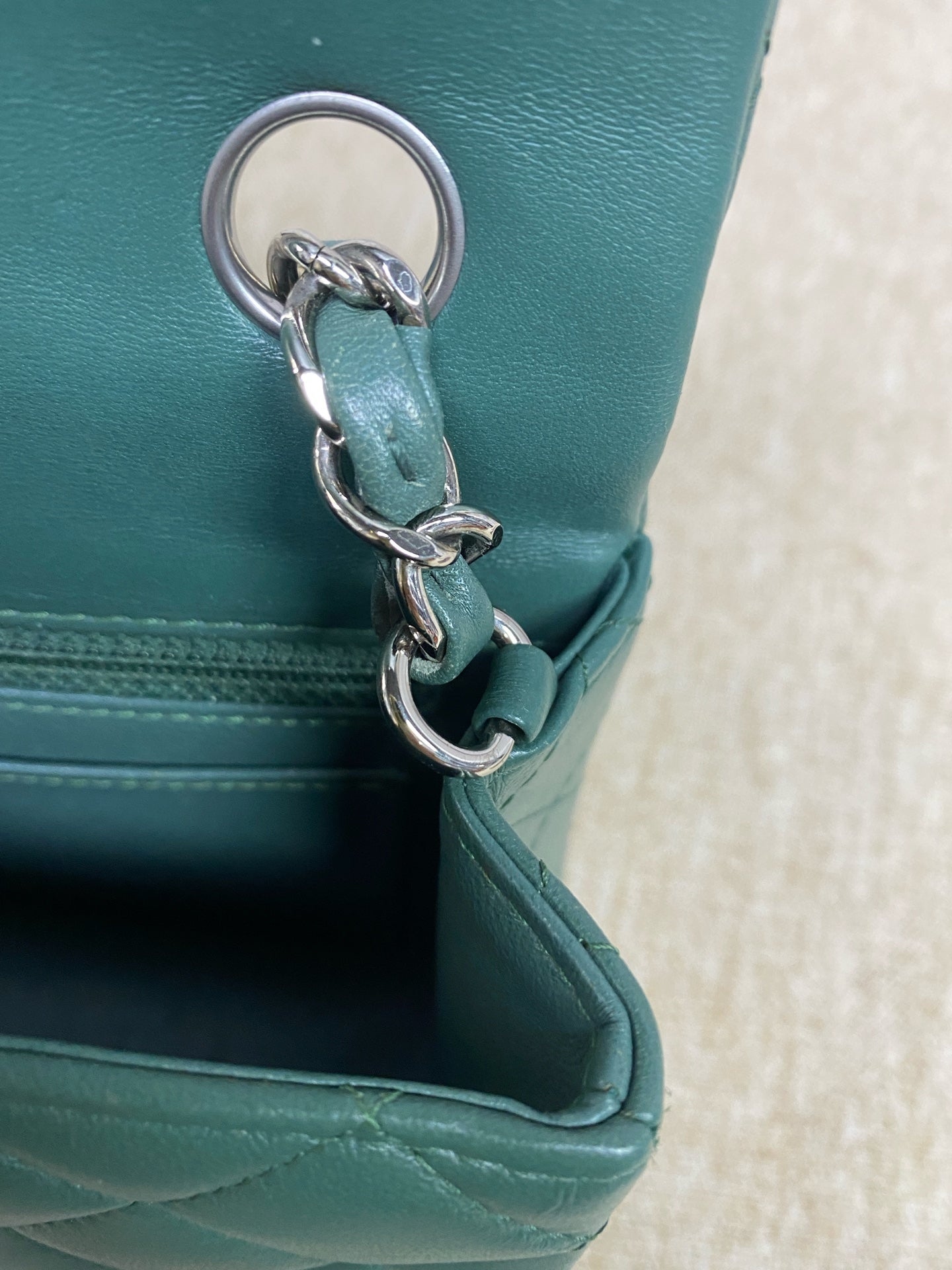Chanel - Classic Flap Mini - Lambskin leather - Green - (mini)