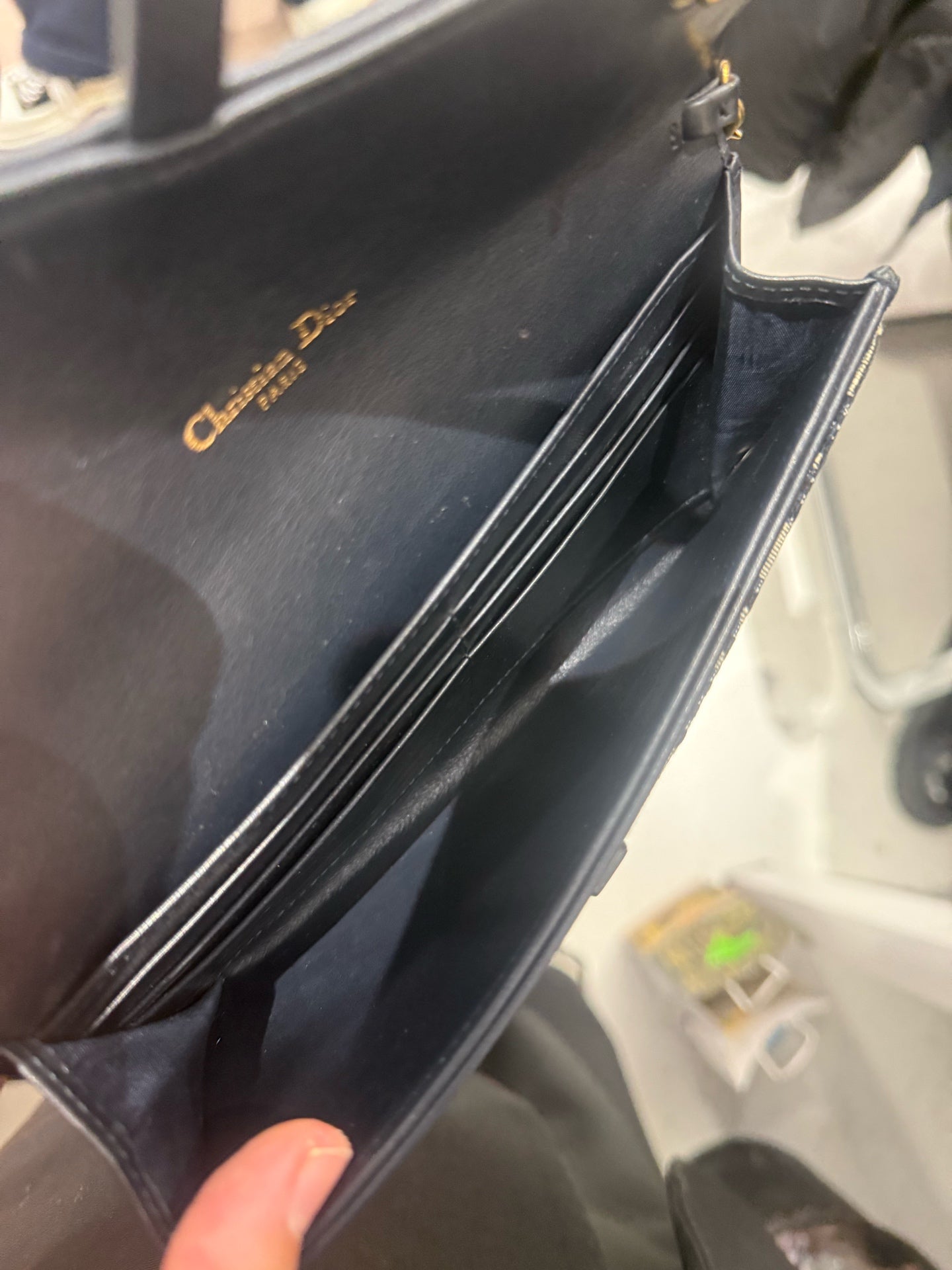Dior - Oblique Embroidery Wallet On Chain Two-in-One - Embroidered jacquard canvas with leather trim - Multicolour - (mini)