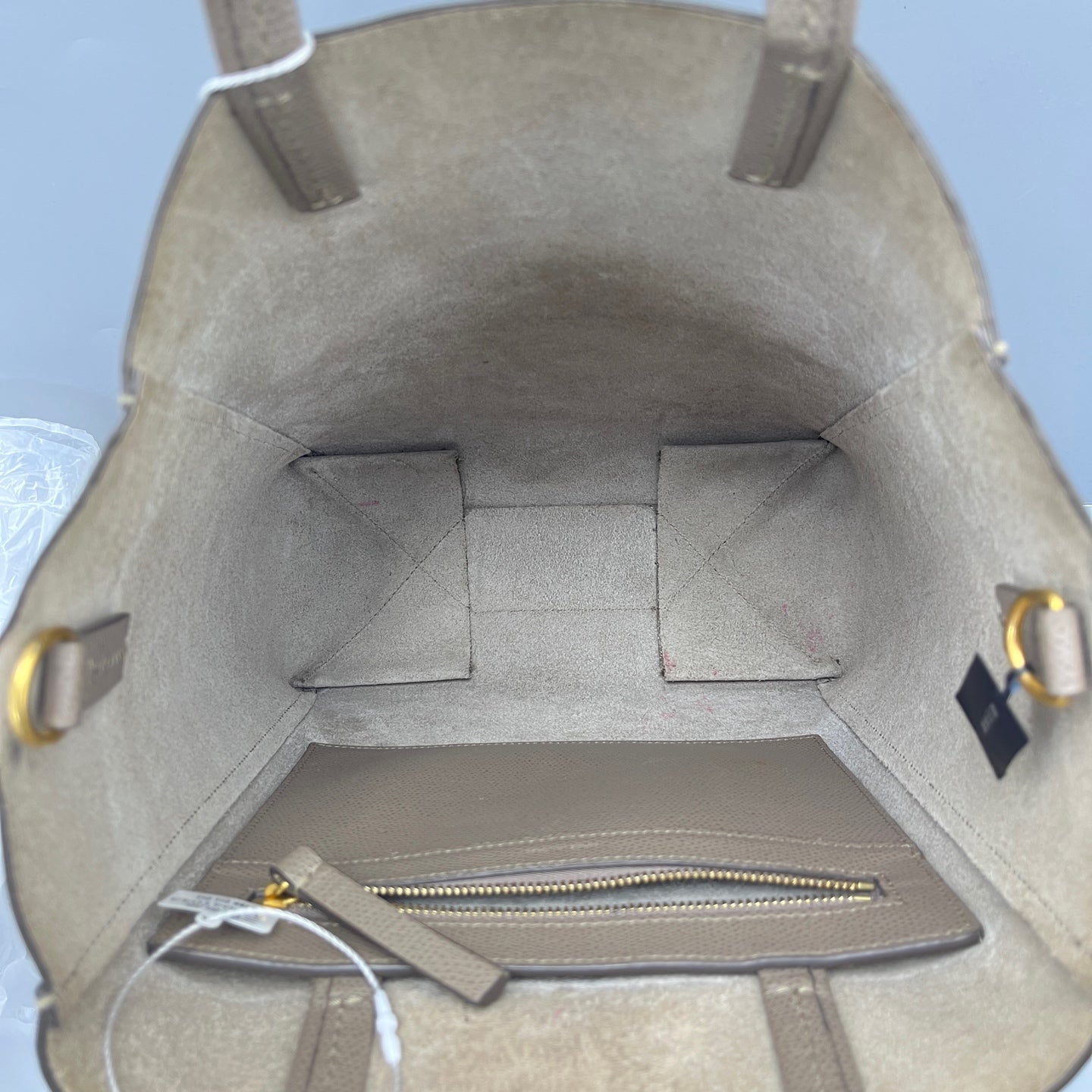 Celine - Bucket Tote Bag - Grained calfskin leather - Grey - (medium)