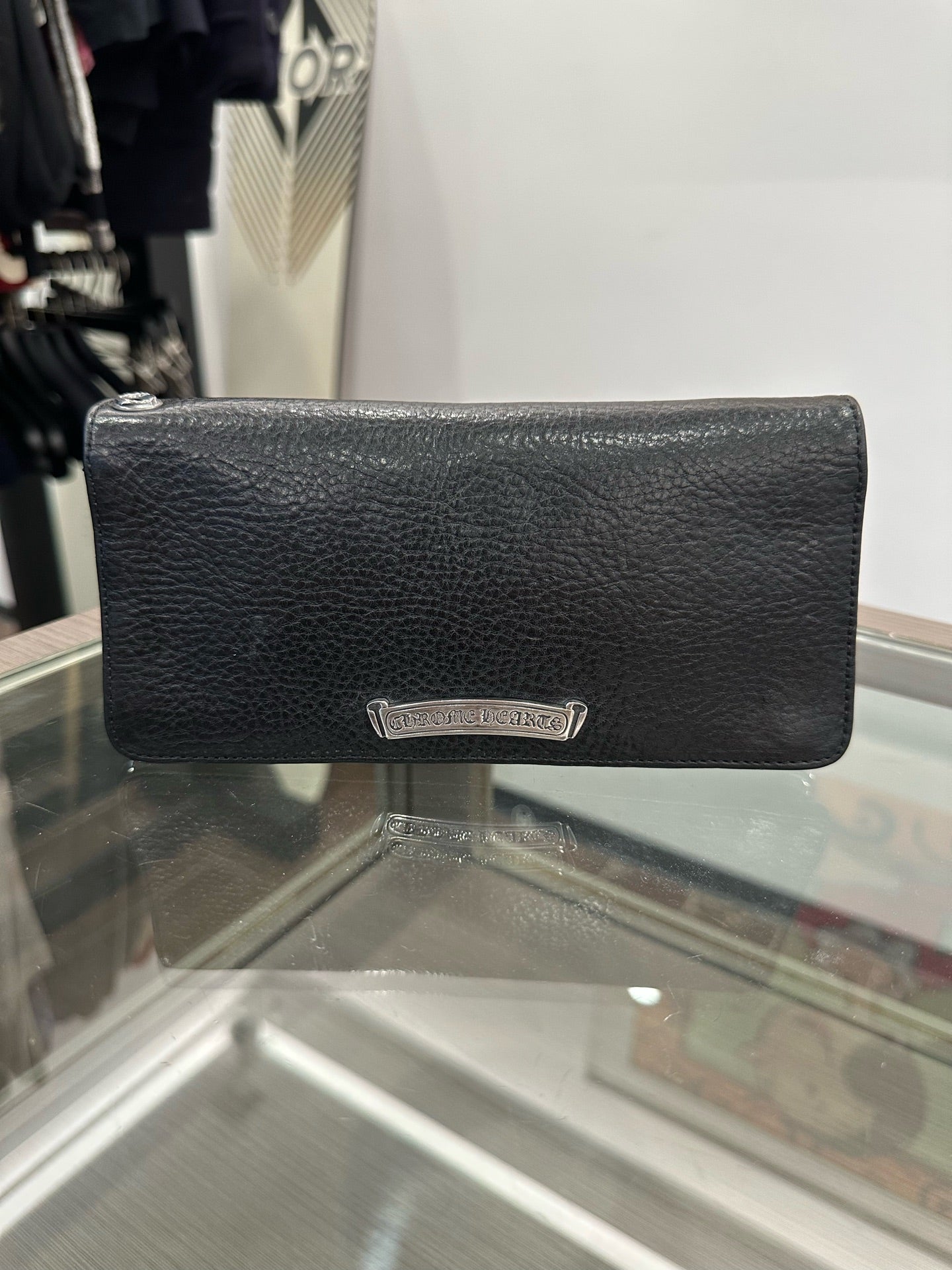 Chrome Hearts - Four-Corner Cross Silver Decoration Long Flap Wallet - Leather - Black - (large)