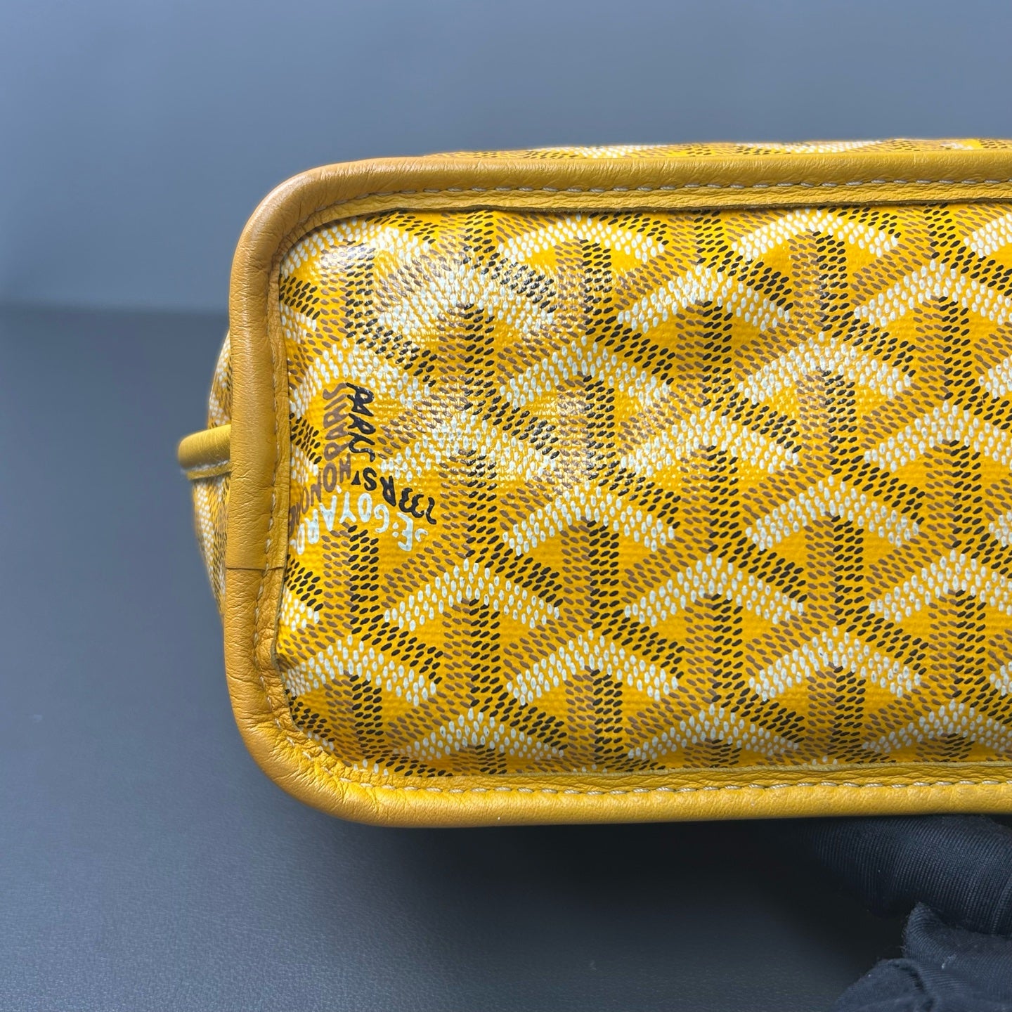 Goyard - Anjou Mini Reversible Tote - Goyardine canvas with leather trim - Yellow - (mini)