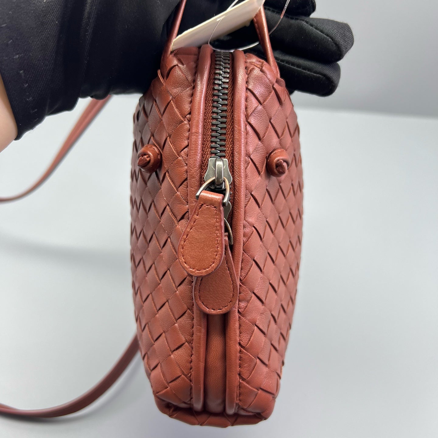 Bottega Veneta - Intrecciato Camera Bag - Leather - Red - (small)