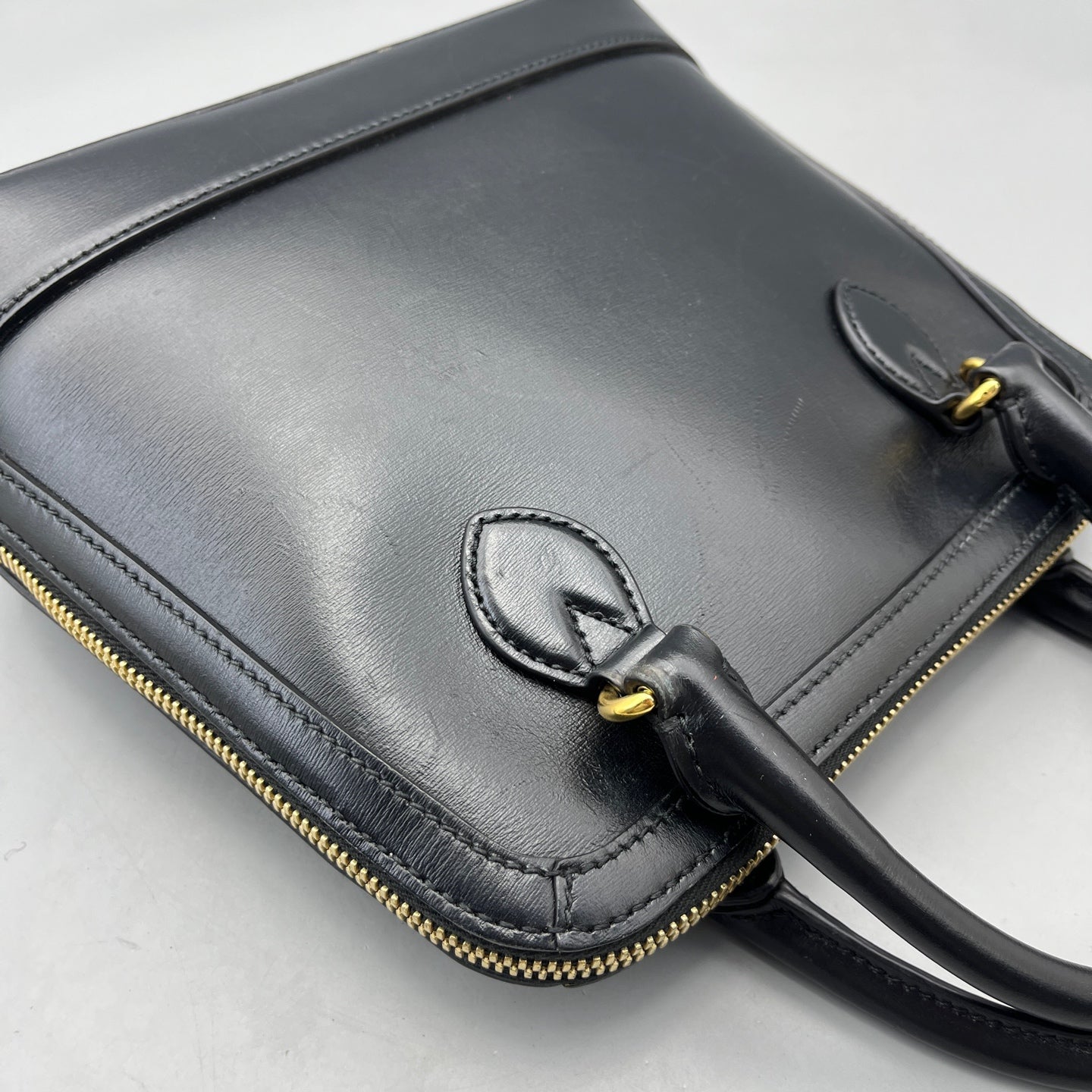 Gucci - 1955 Horsebit Dome Bag - Leather - Black - (medium)