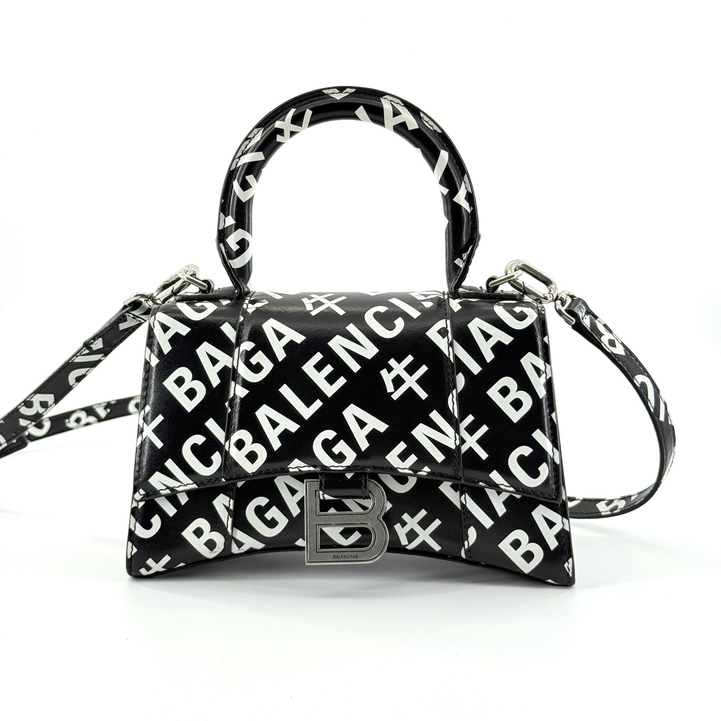 Balenciaga - Hourglass XS Year of the Ox Limited Edition - Leather - Black and White - (mini)
