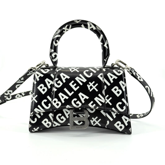 Balenciaga - Hourglass XS Year of the Ox Limited Edition - Leather - Black and White - (mini)