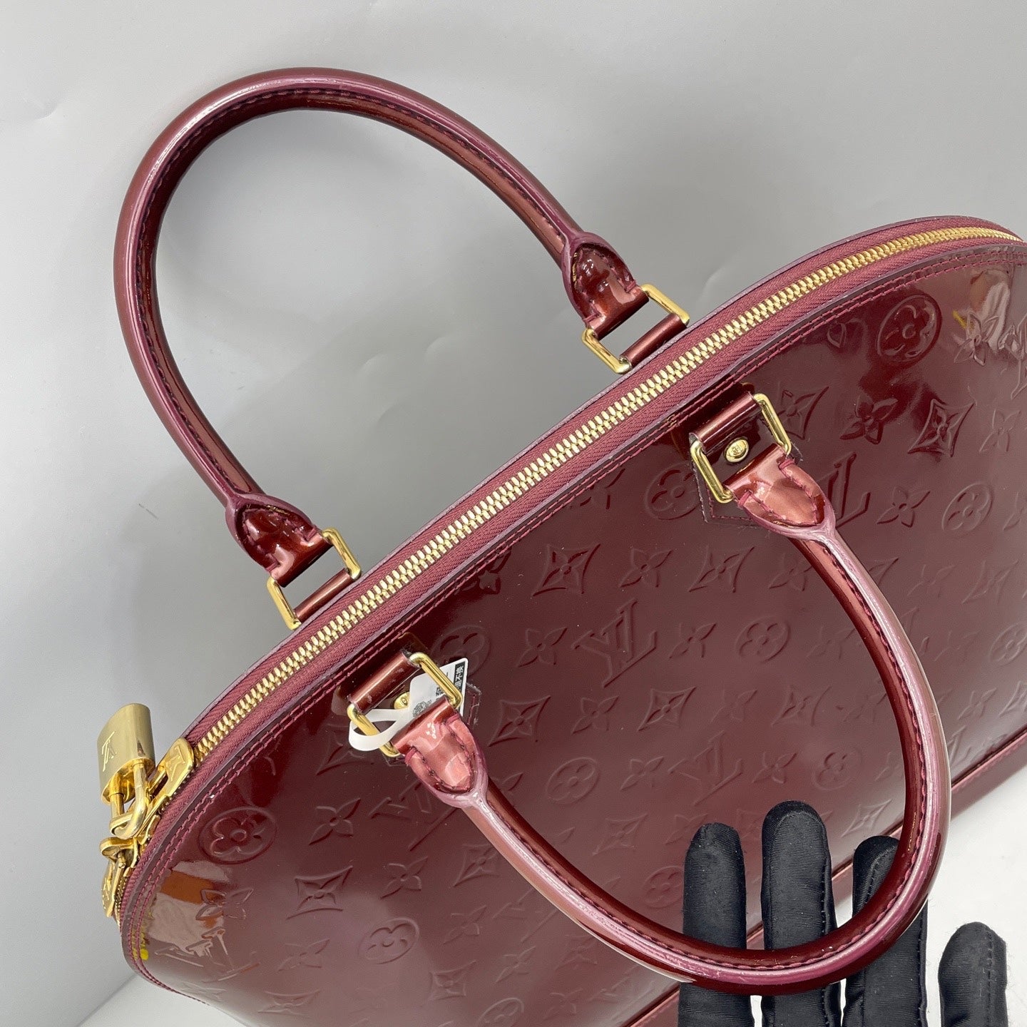 Louis Vuitton - Alma GM - Patent leather - Burgundy - (Large)