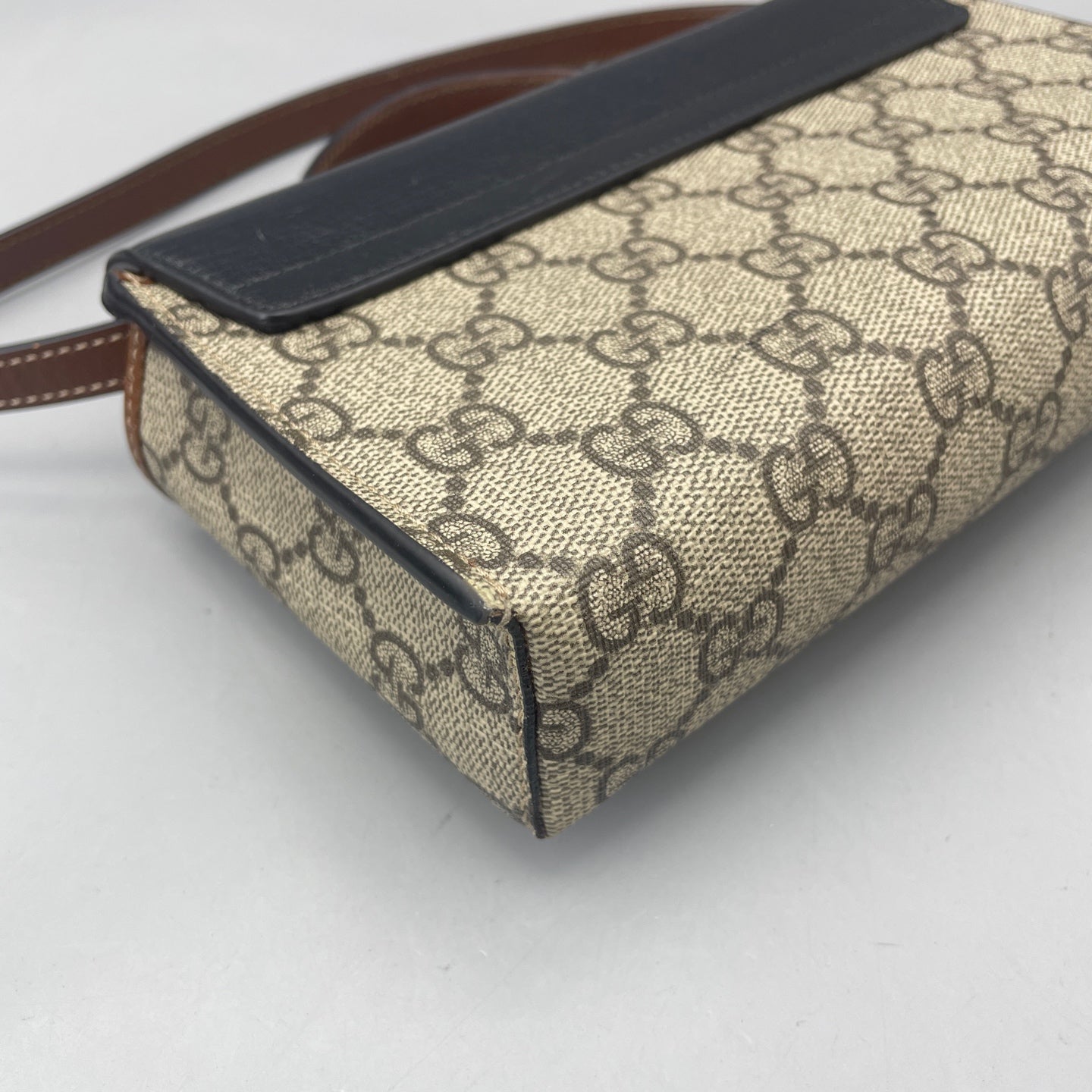 Gucci - Moonlight Box Mini Top Handle Bag - GG Supreme canvas and Leather - Beige, Black and Brown - (mini)