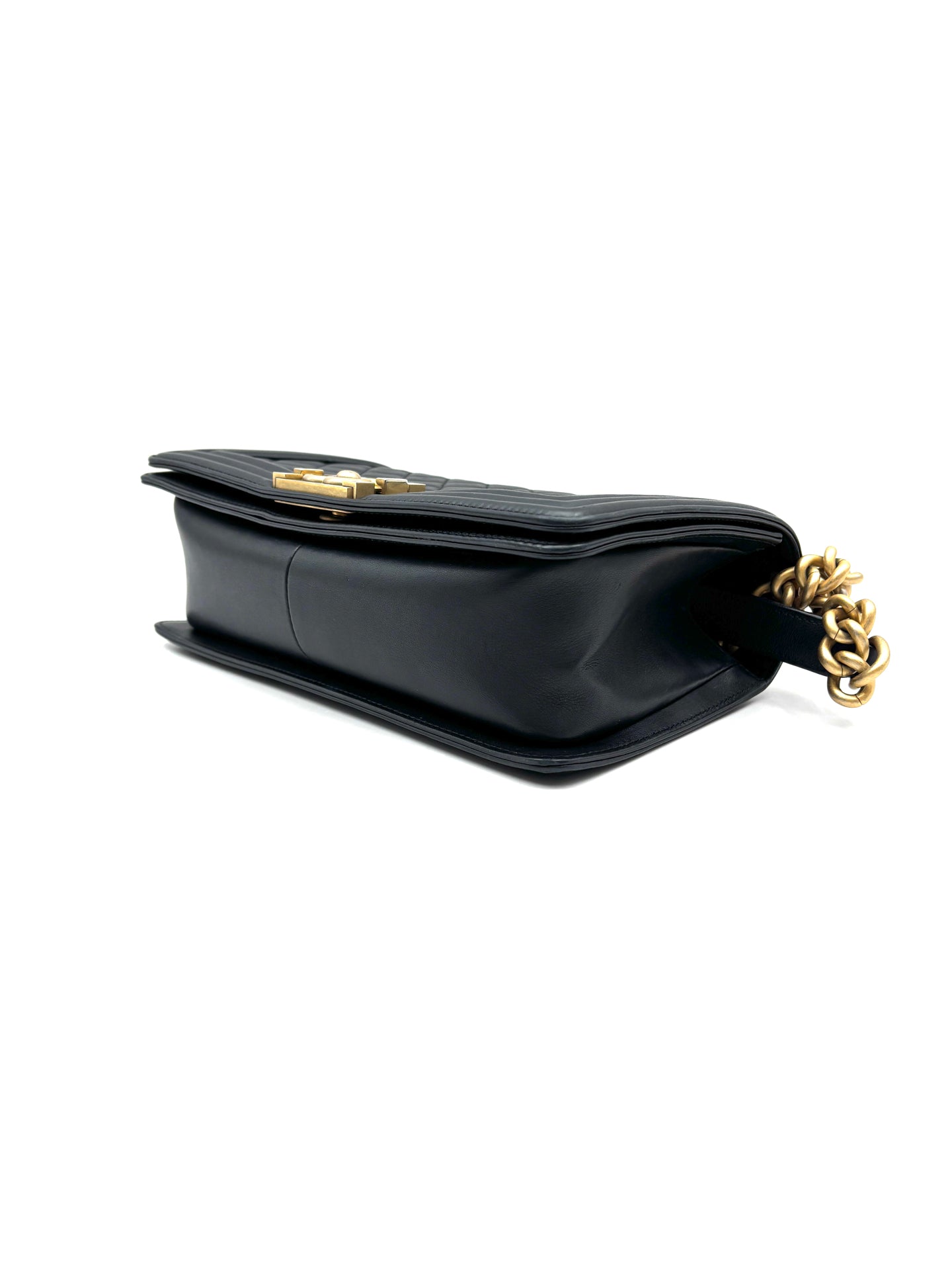 Chanel - Boy Chanel Flap Bag - Leather - Black - (medium)