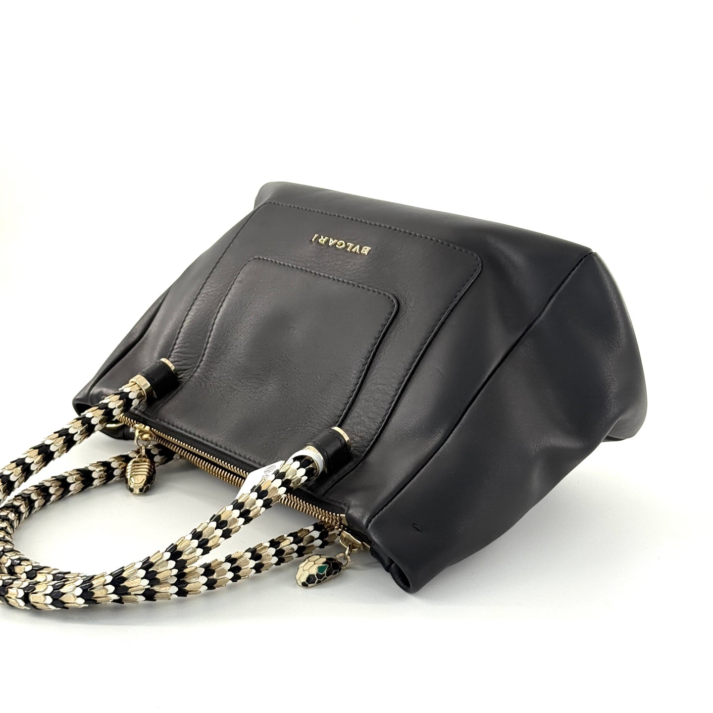 Bvlgari - Serpenti Forever - Leather, Enamel and Metal - Black - (Medium)
