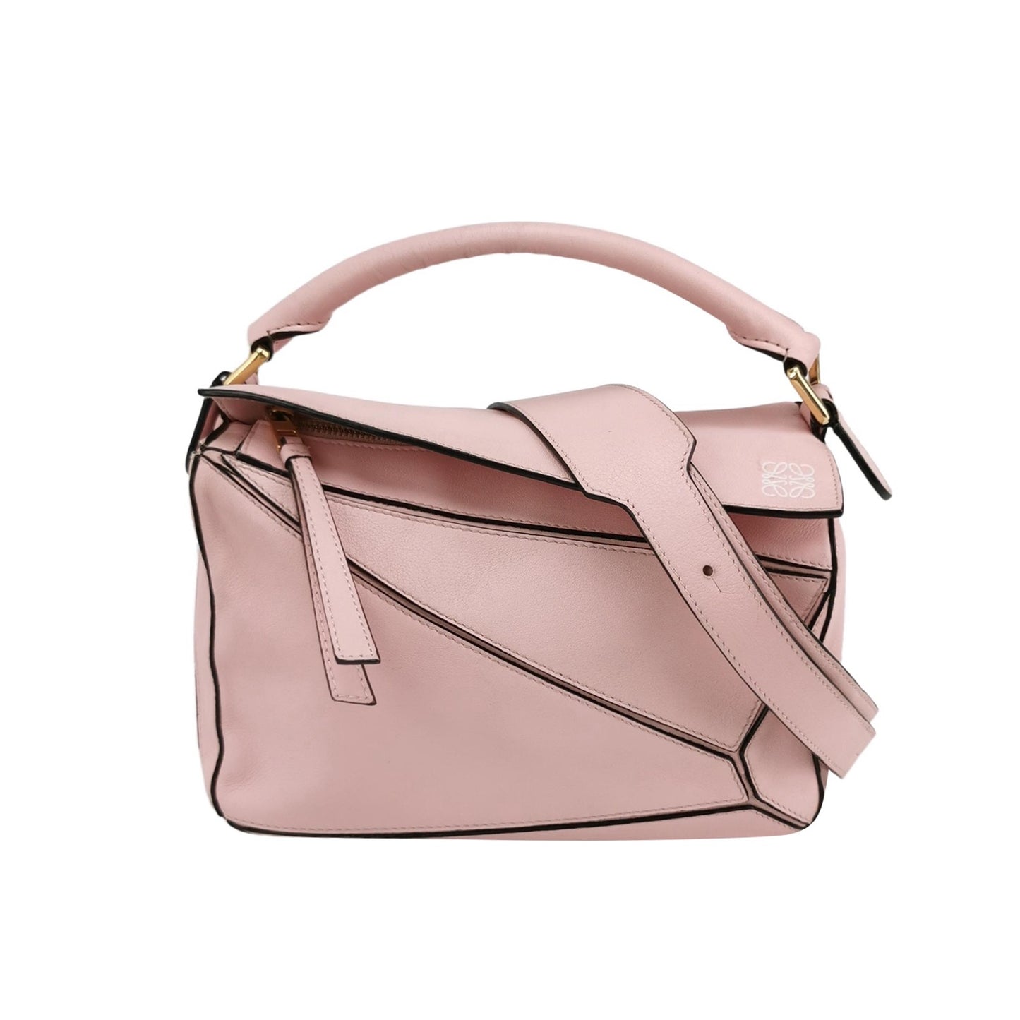 Loewe - Puzzle Bag - Grained calfskin leather - Pink - (Small)